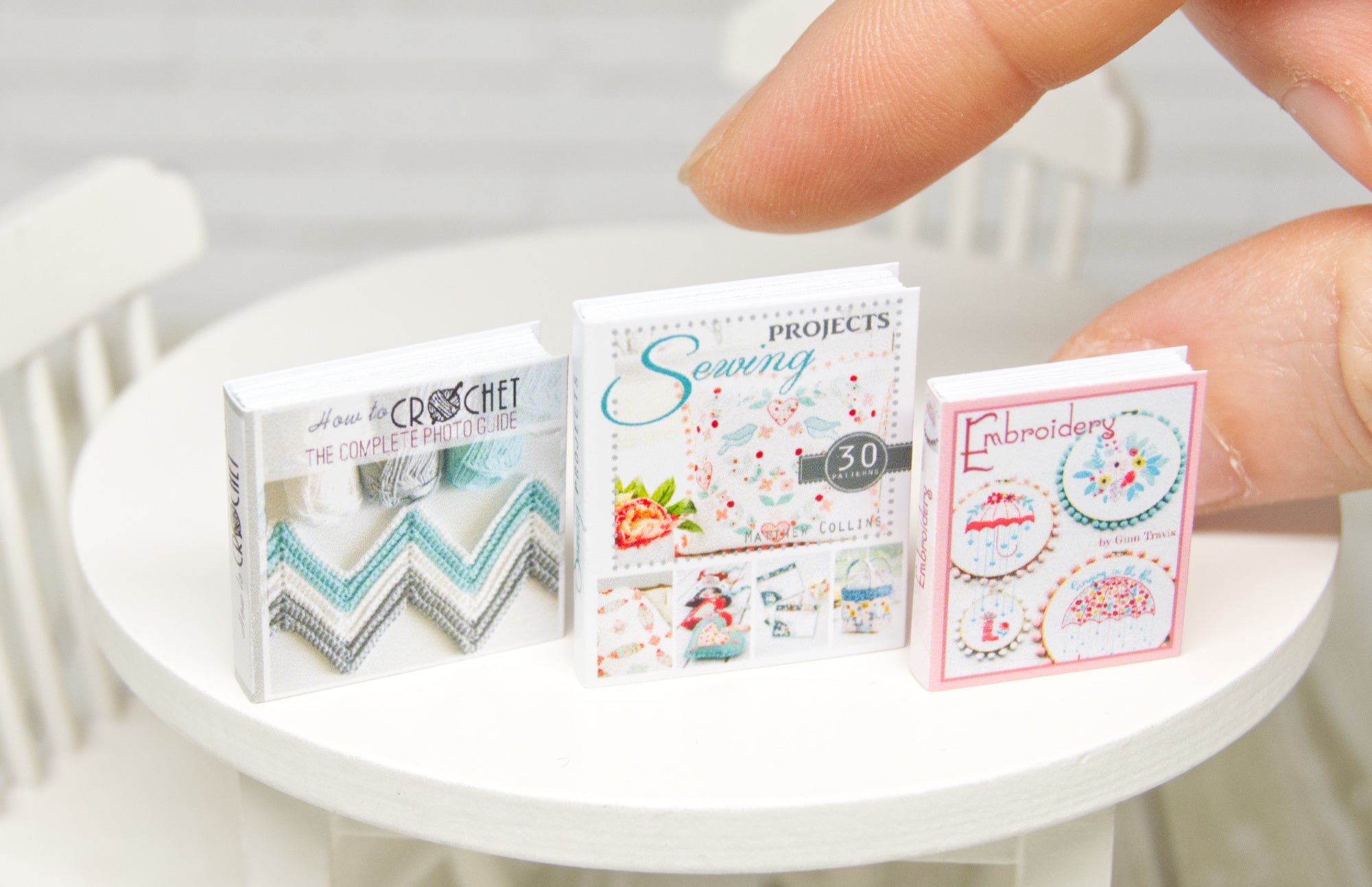 Books Set - 3pcs (1:12 scale) sewing