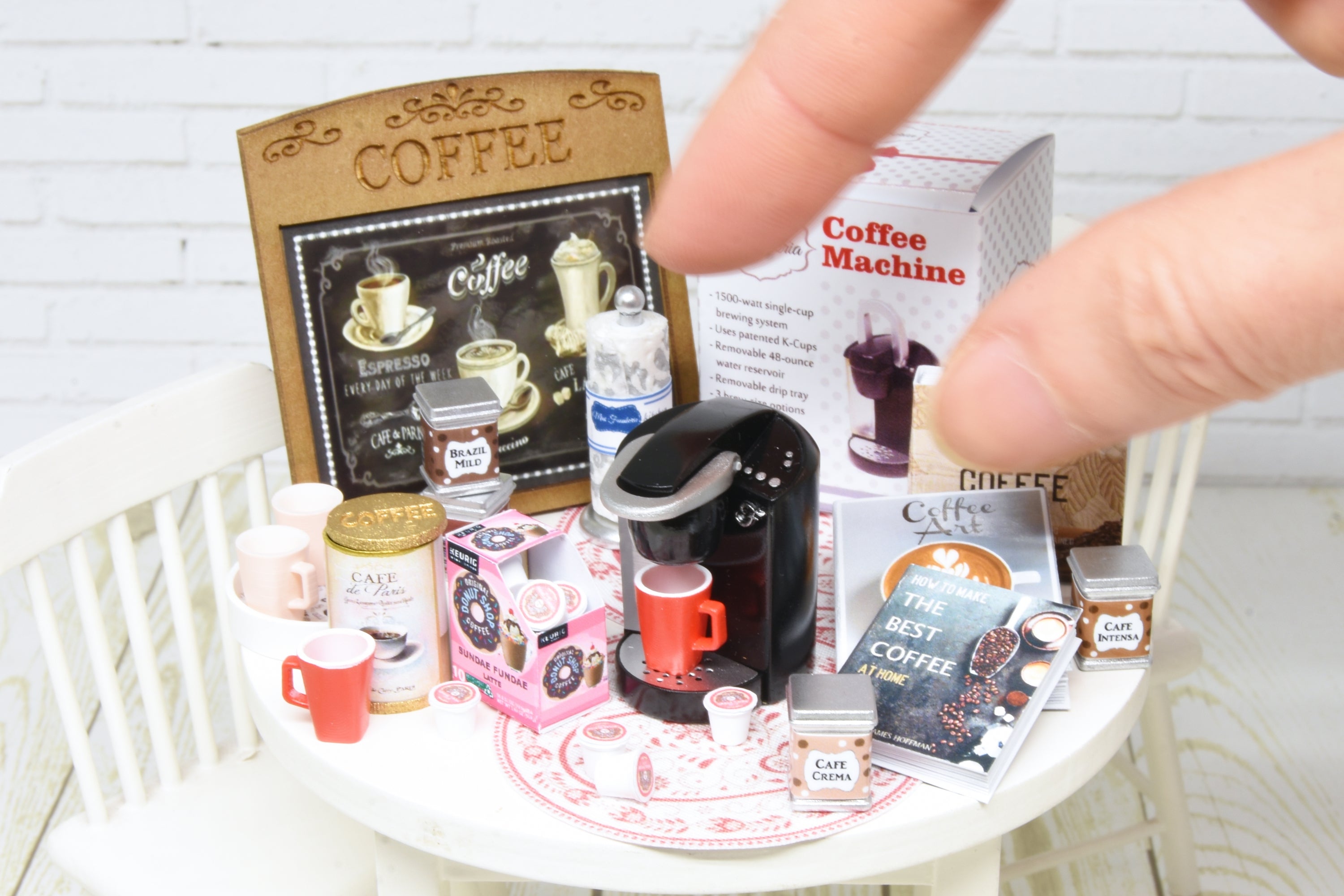 Coffee miniatures SET (1:12 scale)