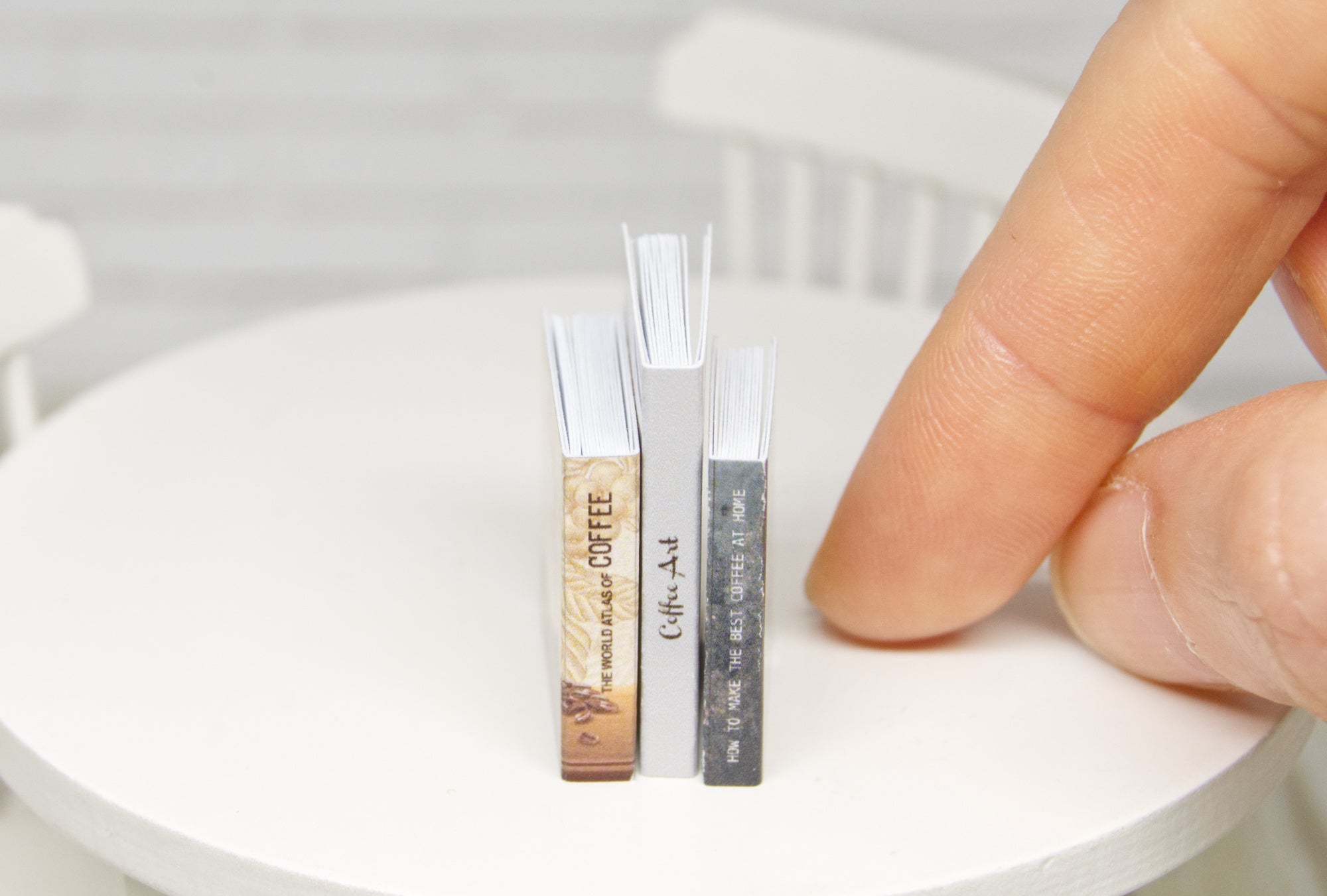 Books Set - 3pcs (1:12 scale) coffee