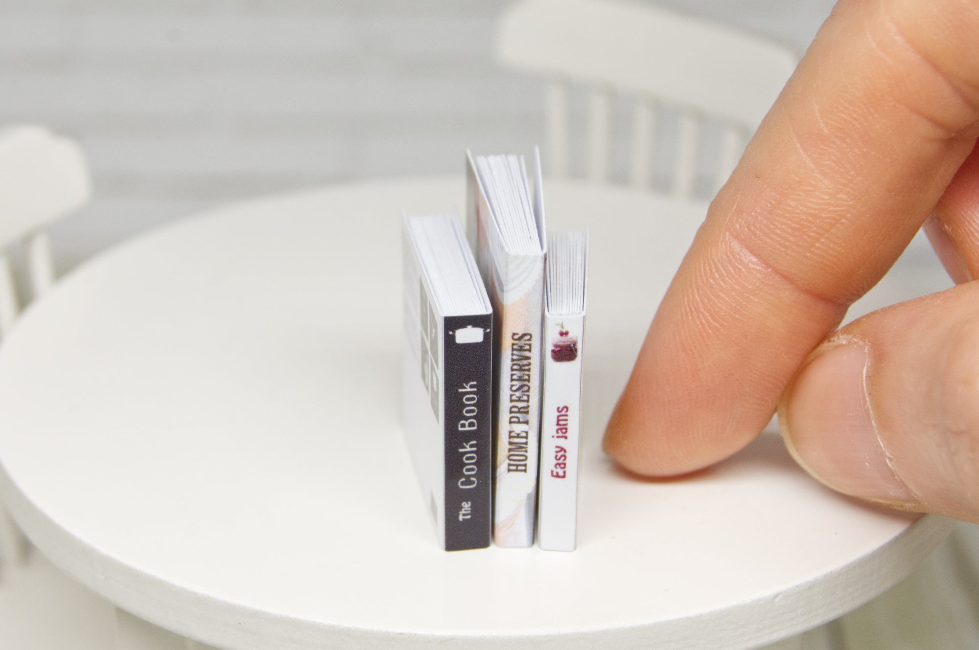 Books Set - 3pcs (1:12 scale) cooking