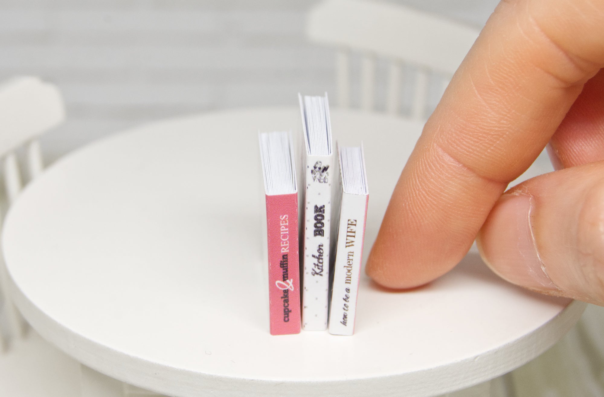 Books Set - 3pcs (1:12 scale) cooking