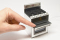 Double Oven Gas Range (1:12 scale) openable, with working light