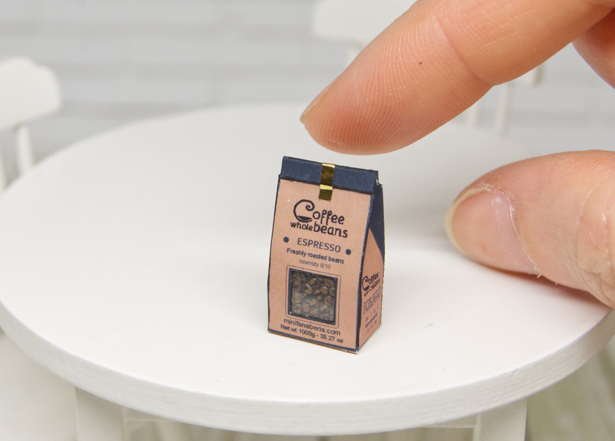 Coffee bag (1:12 scale)