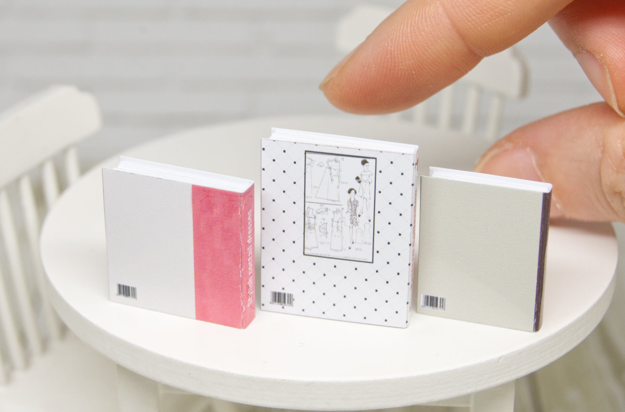 Books Set - 3pcs (1:12 scale) sewing