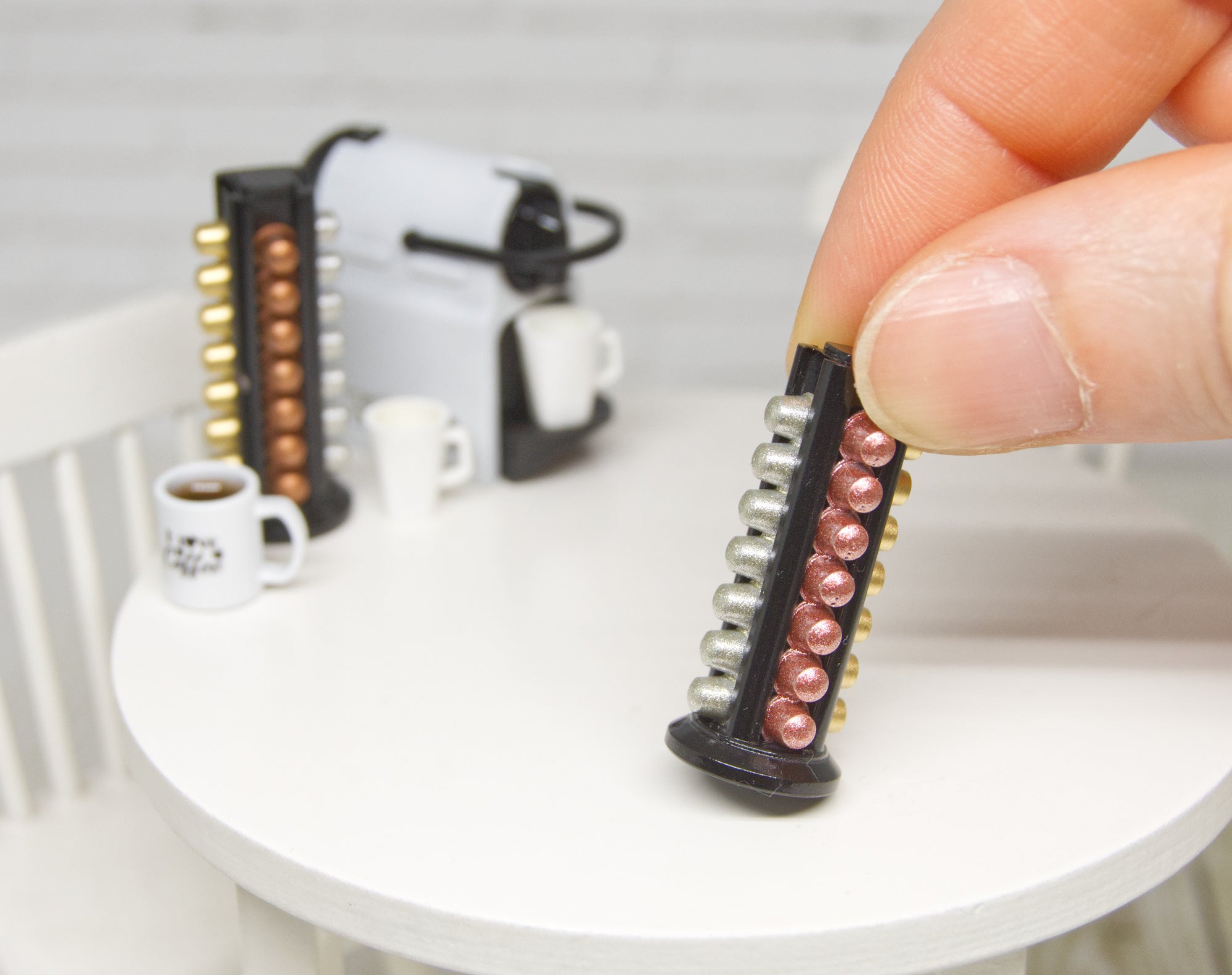 Holder with 28 capsules (1:12 scale)