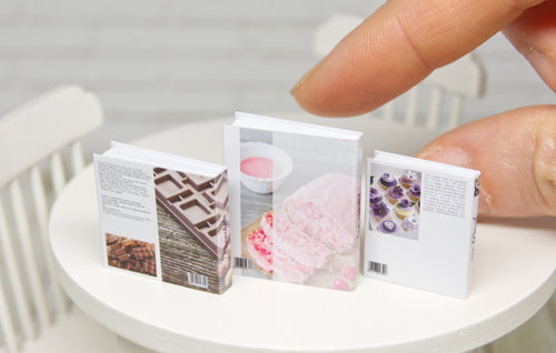 Books Set - 3pcs (1:12 scale) baking