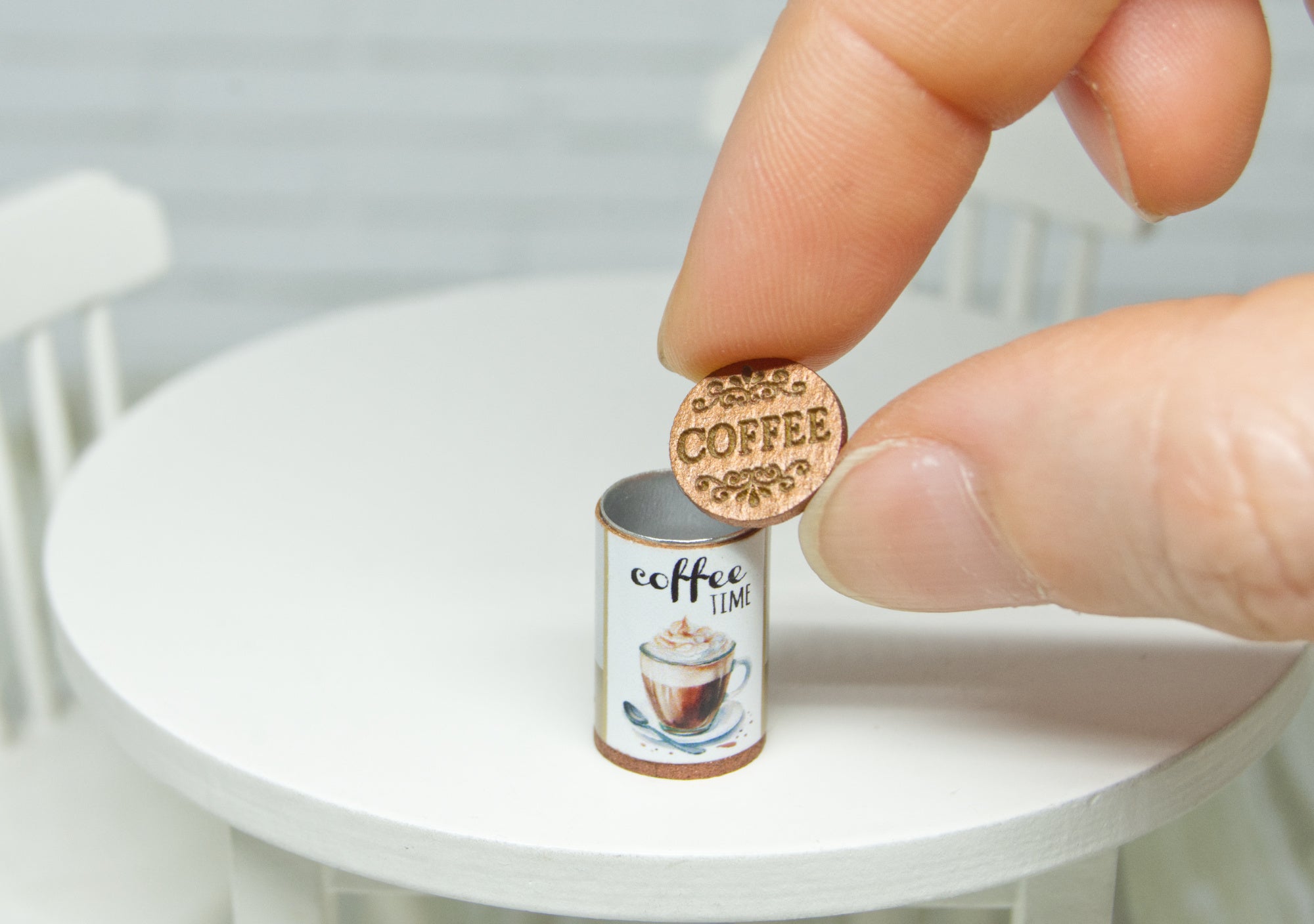 Coffee storage Tin (1:12 scale)