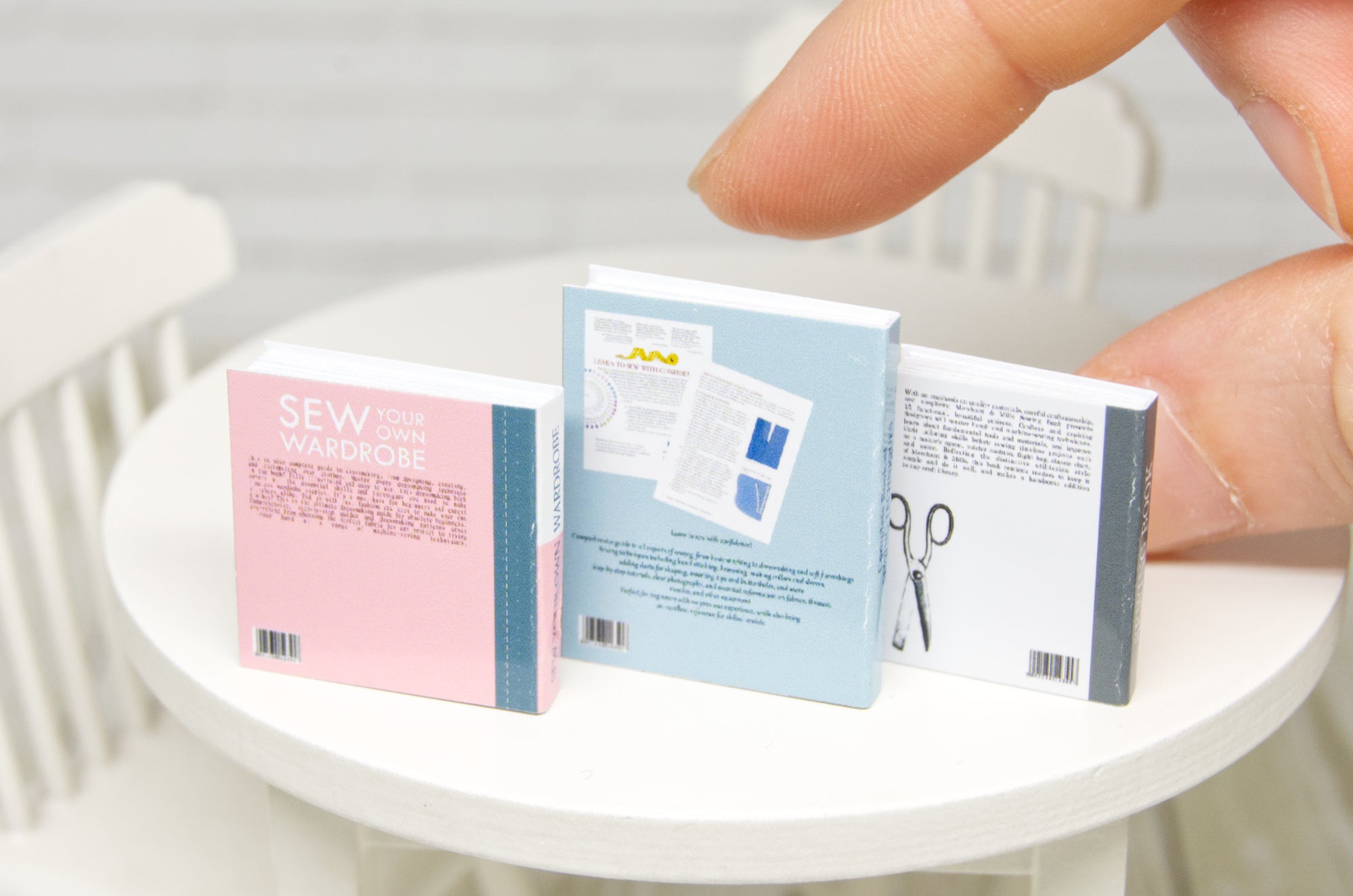 Books Set - 3pcs (1:12 scale) sewing