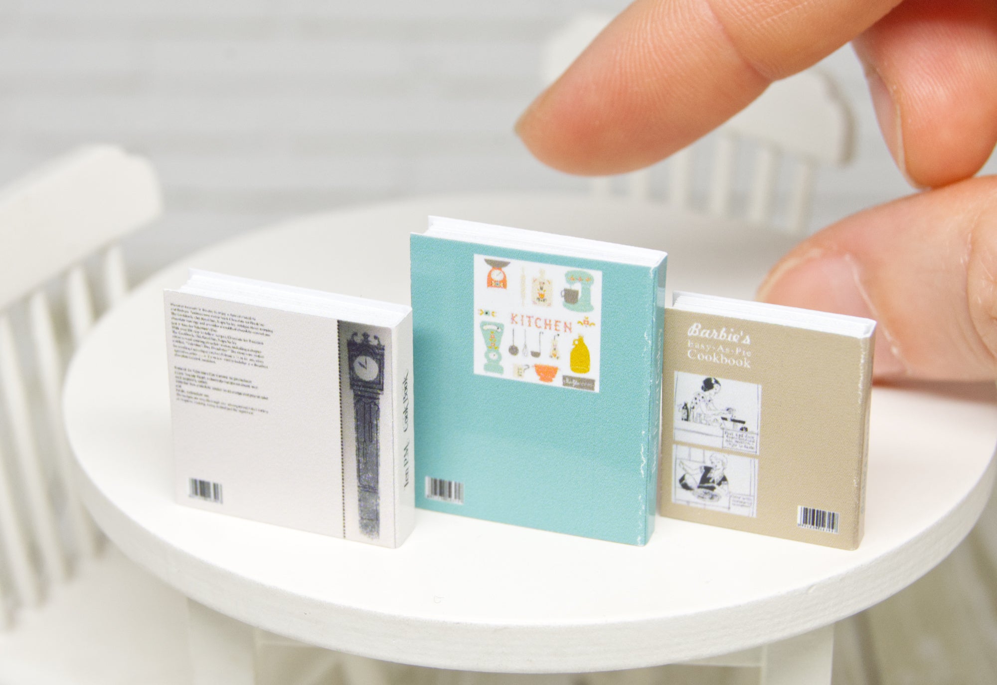 Books Set - 3pcs (1:12 scale) cooking