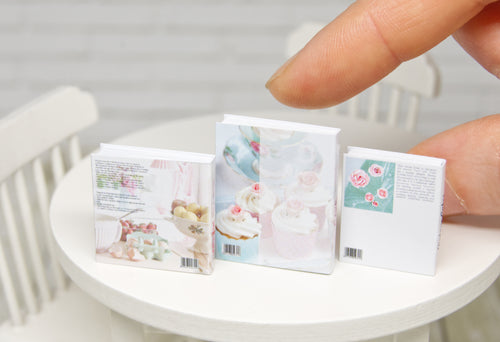 Books Set - 3pcs (1:12 scale) baking