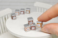 Set of Coffee Tins - 4 pcs (1:12 scale)
