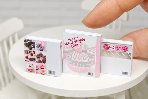 Books Set - 3pcs (1:12 scale) baking