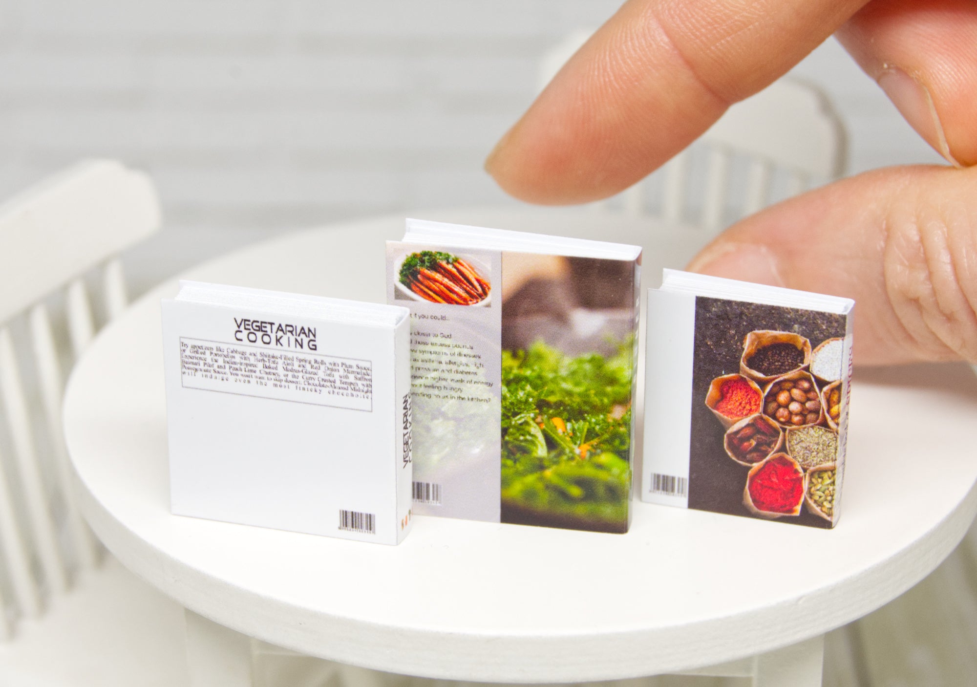 Books Set - 3pcs (1:12 scale) cooking