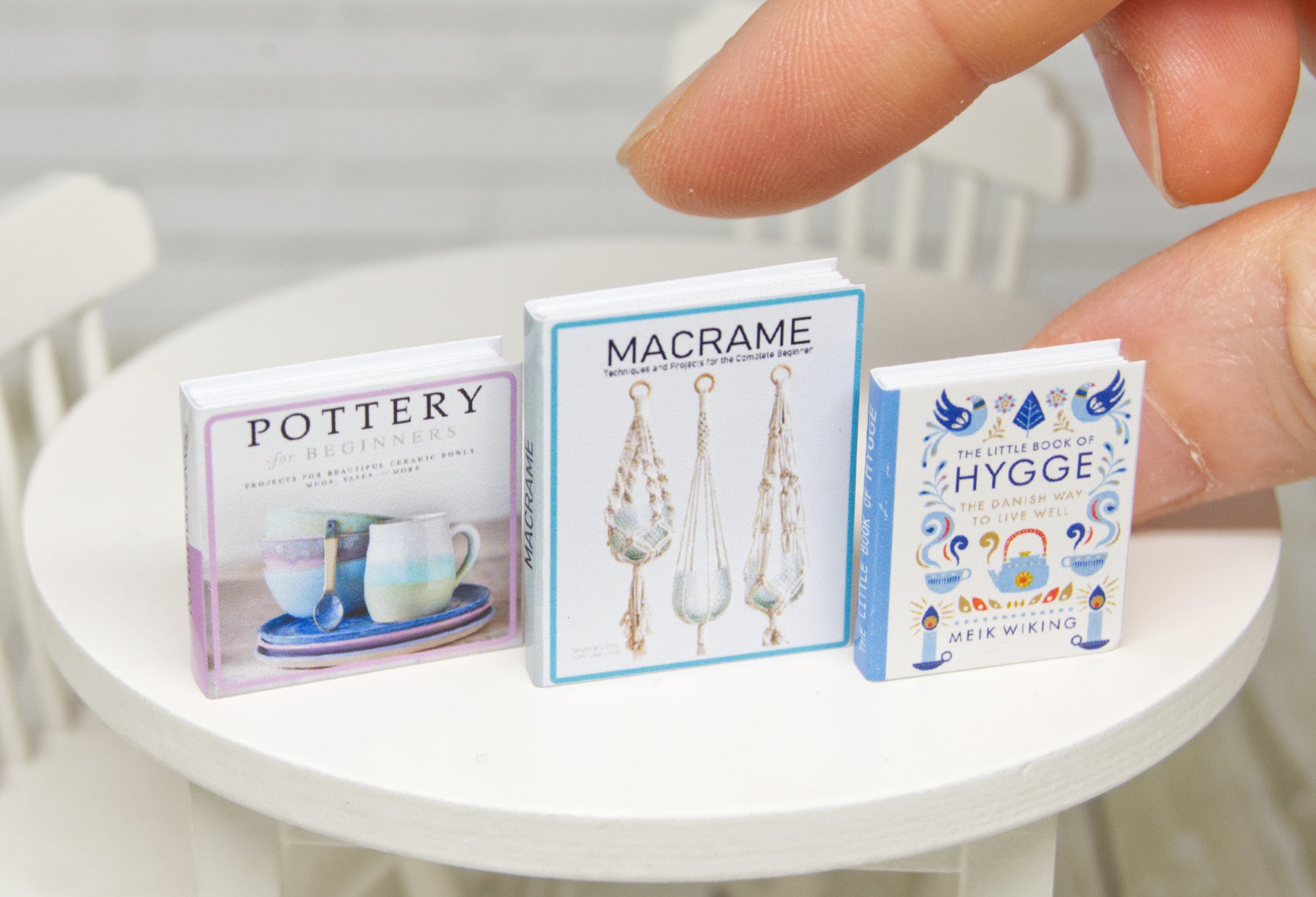 Books Set - 3pcs (1:12 scale) handicraft