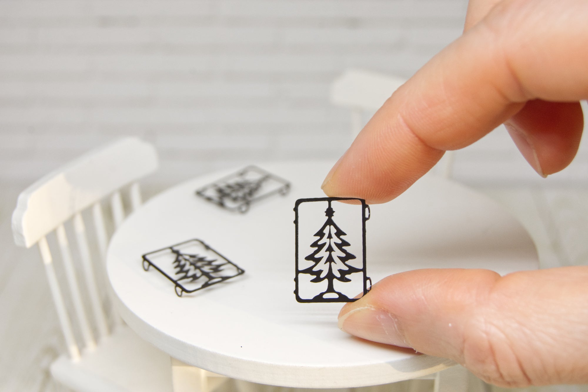 Metal Trivet - Christmas tree (1:12 scale)