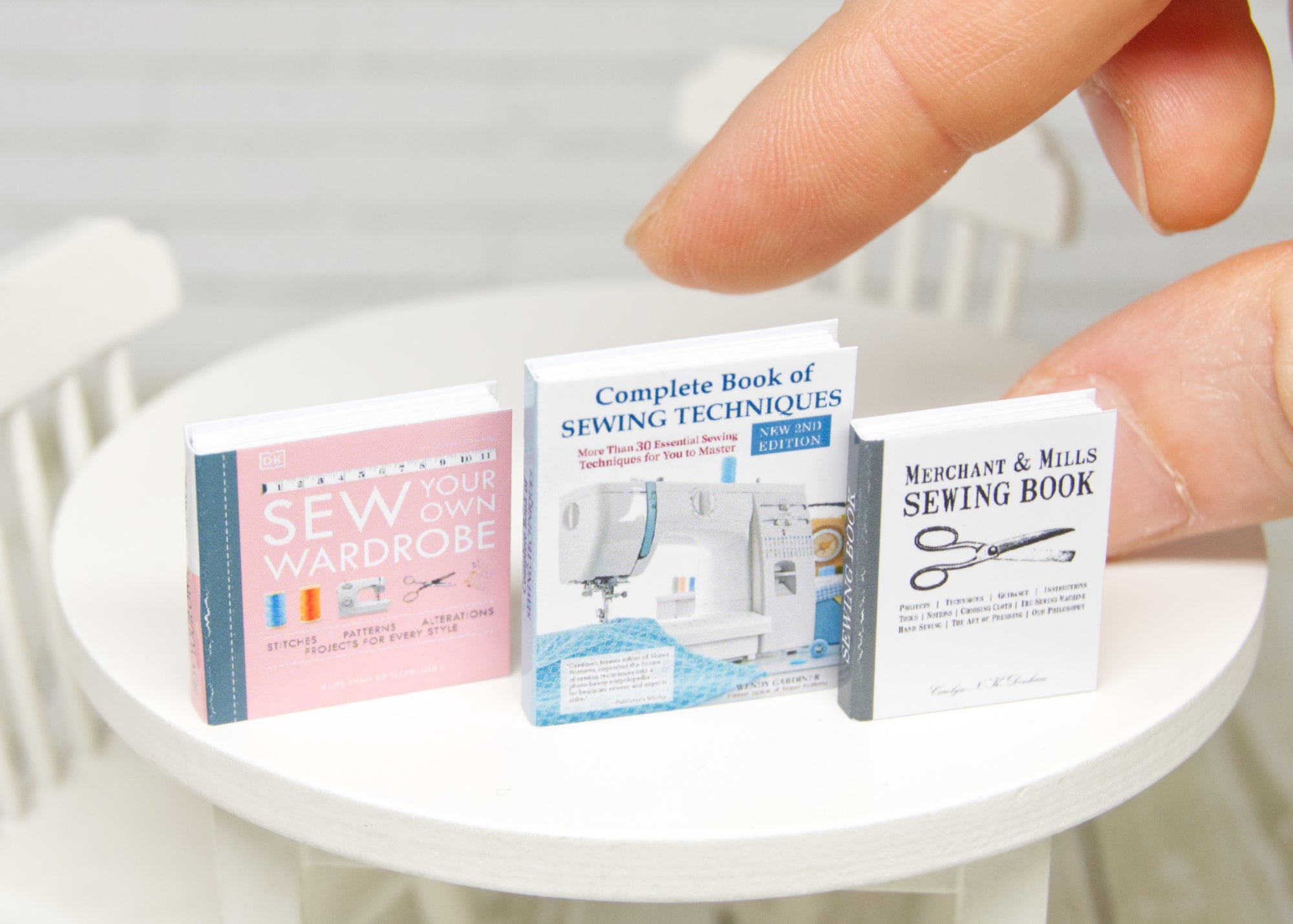 Books Set - 3pcs (1:12 scale) sewing