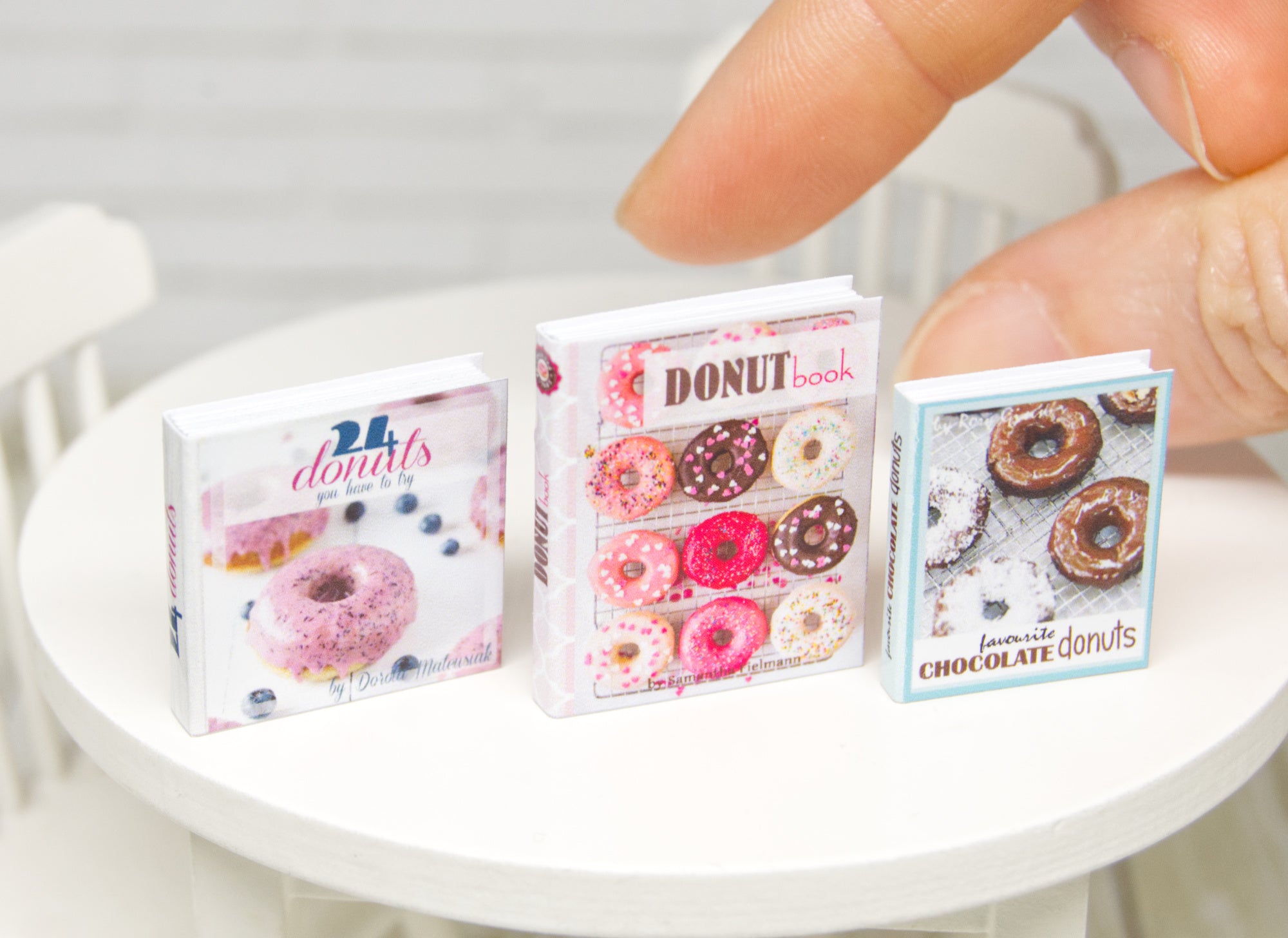 Books Set - 3pcs (1:12 scale) baking