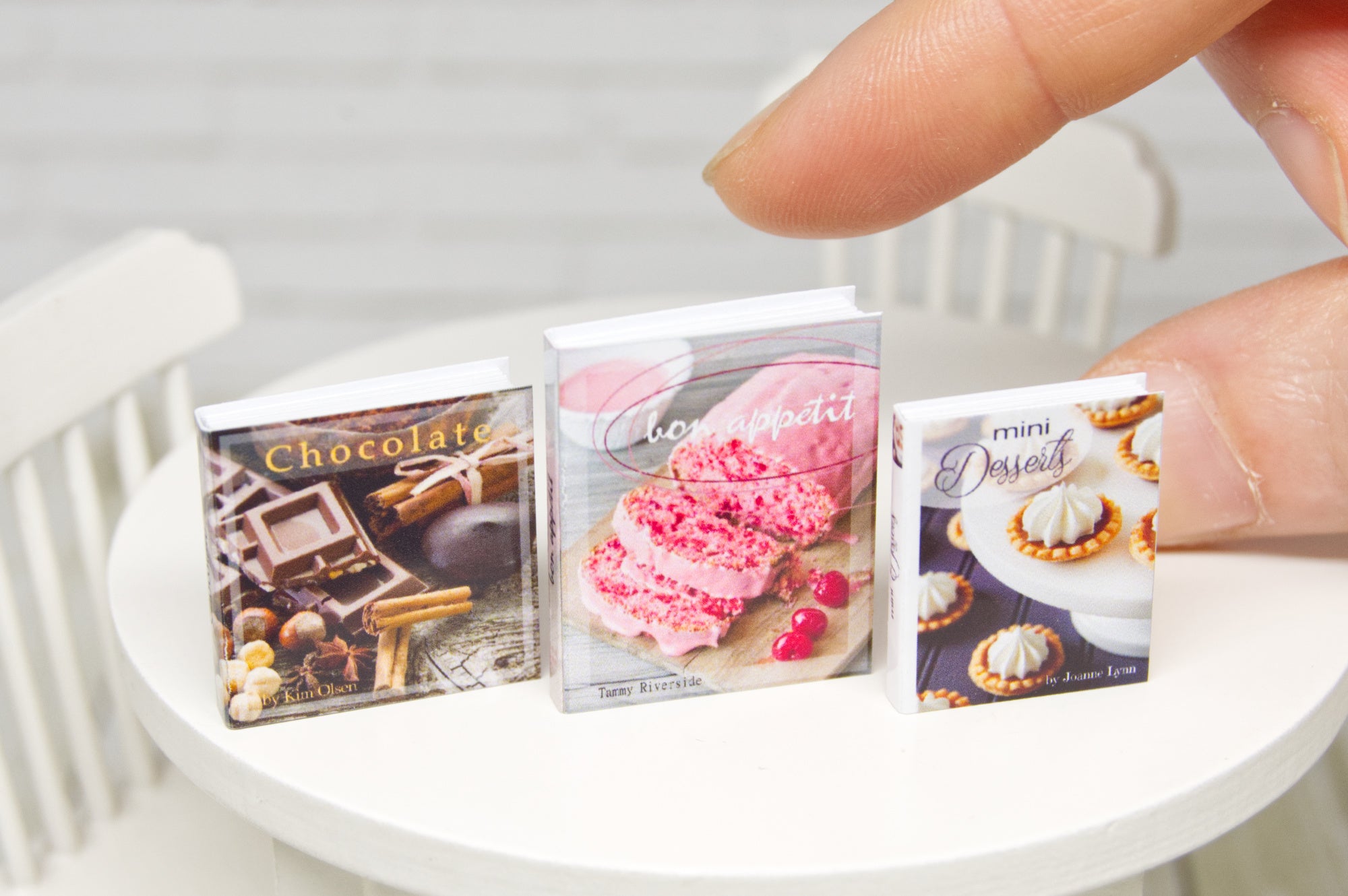 Books Set - 3pcs (1:12 scale) baking