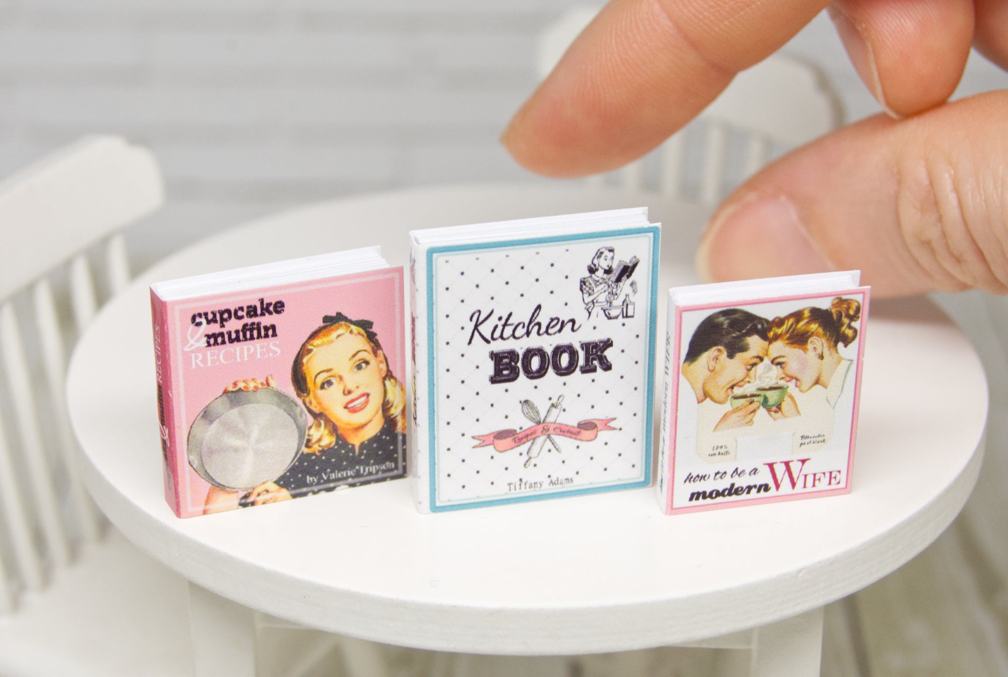 Books Set - 3pcs (1:12 scale) cooking
