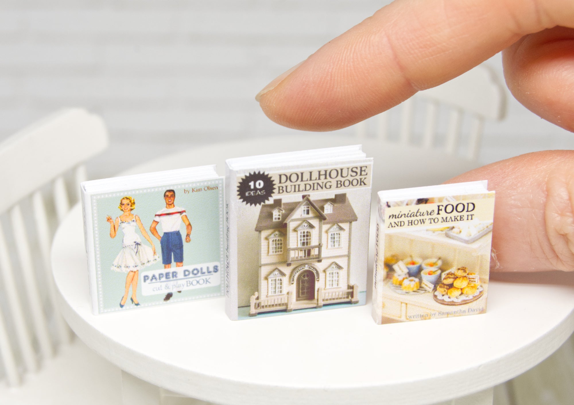 Books Set - 3pcs (1:12 scale) dollhouses