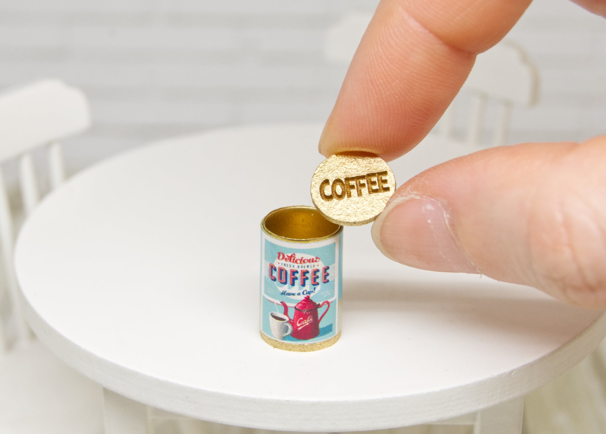 Coffee storage Tin (1:12 scale)