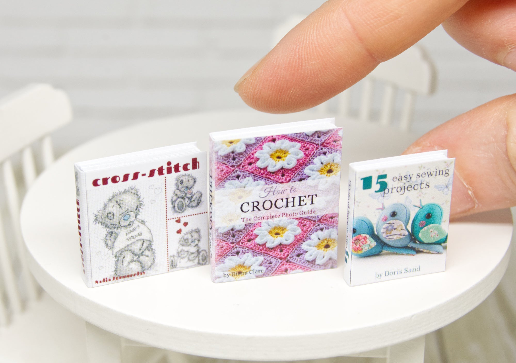 Books Set - 3pcs (1:12 scale) sewing