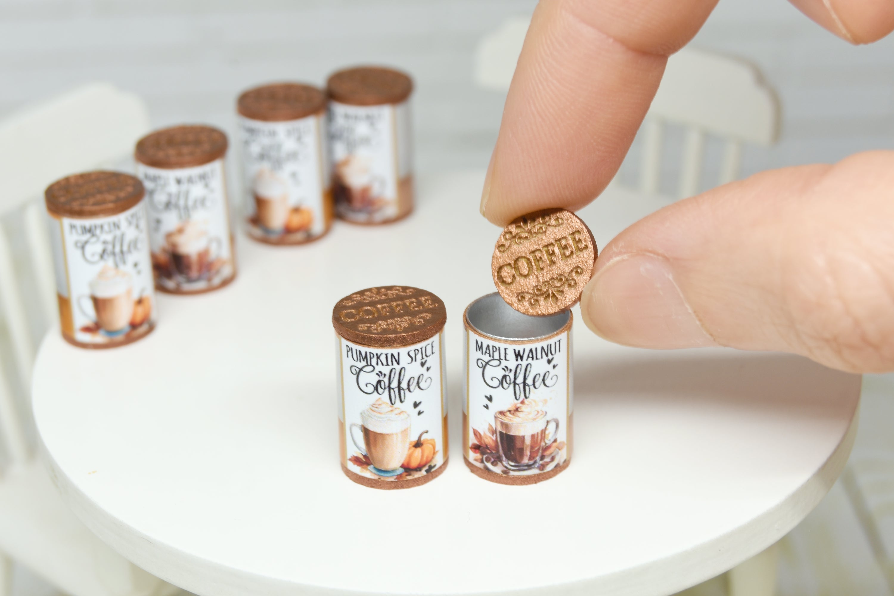 Coffee storage Tin (1:12 scale) Fall
