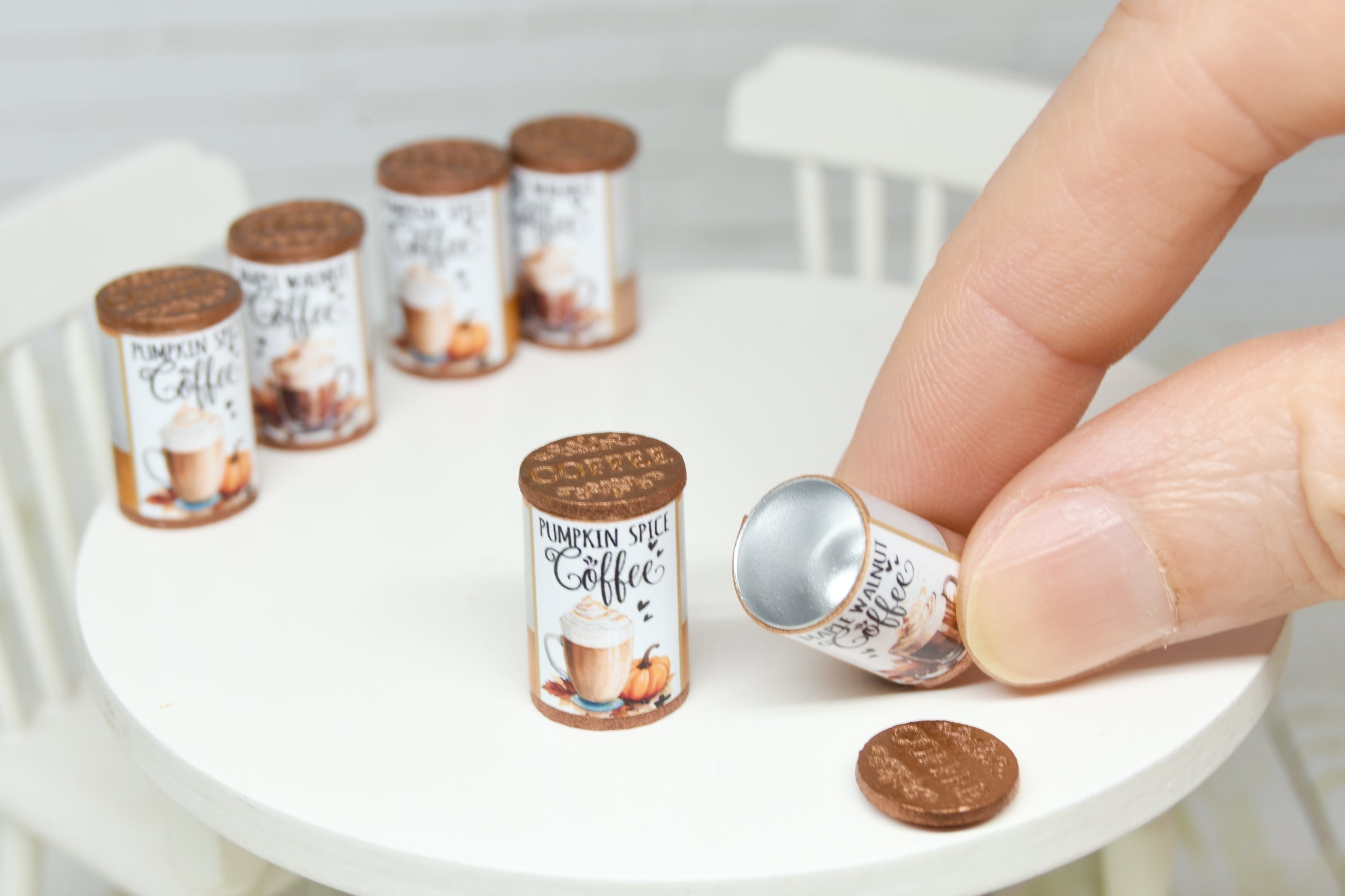 Coffee storage Tin (1:12 scale) Fall