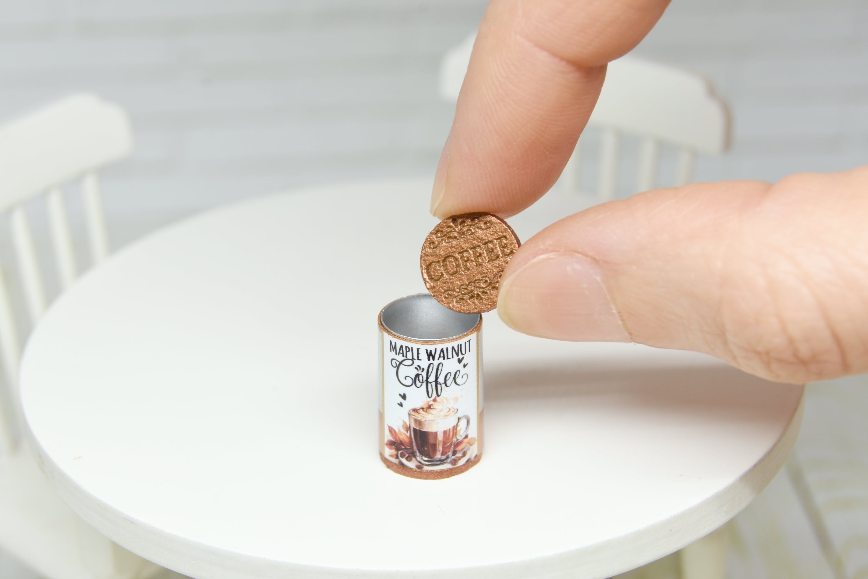 Coffee storage Tin (1:12 scale) Fall