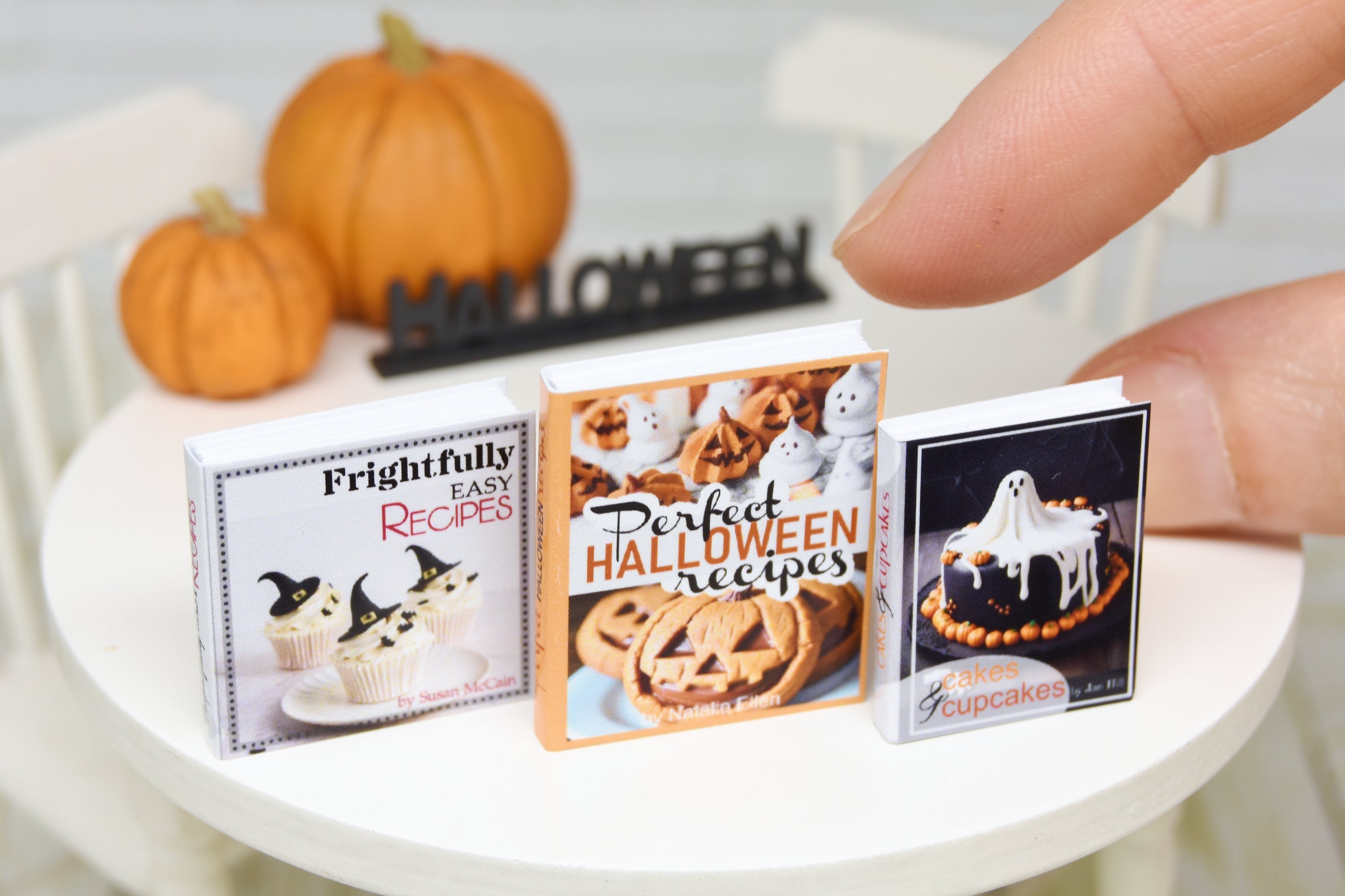 Books Set - 3pcs (1:12 scale) Halloween
