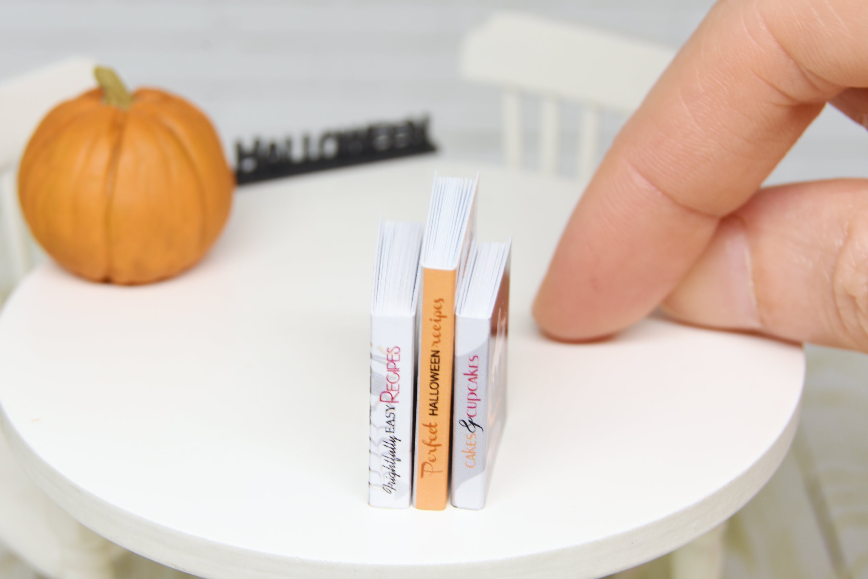 Books Set - 3pcs (1:12 scale) Halloween