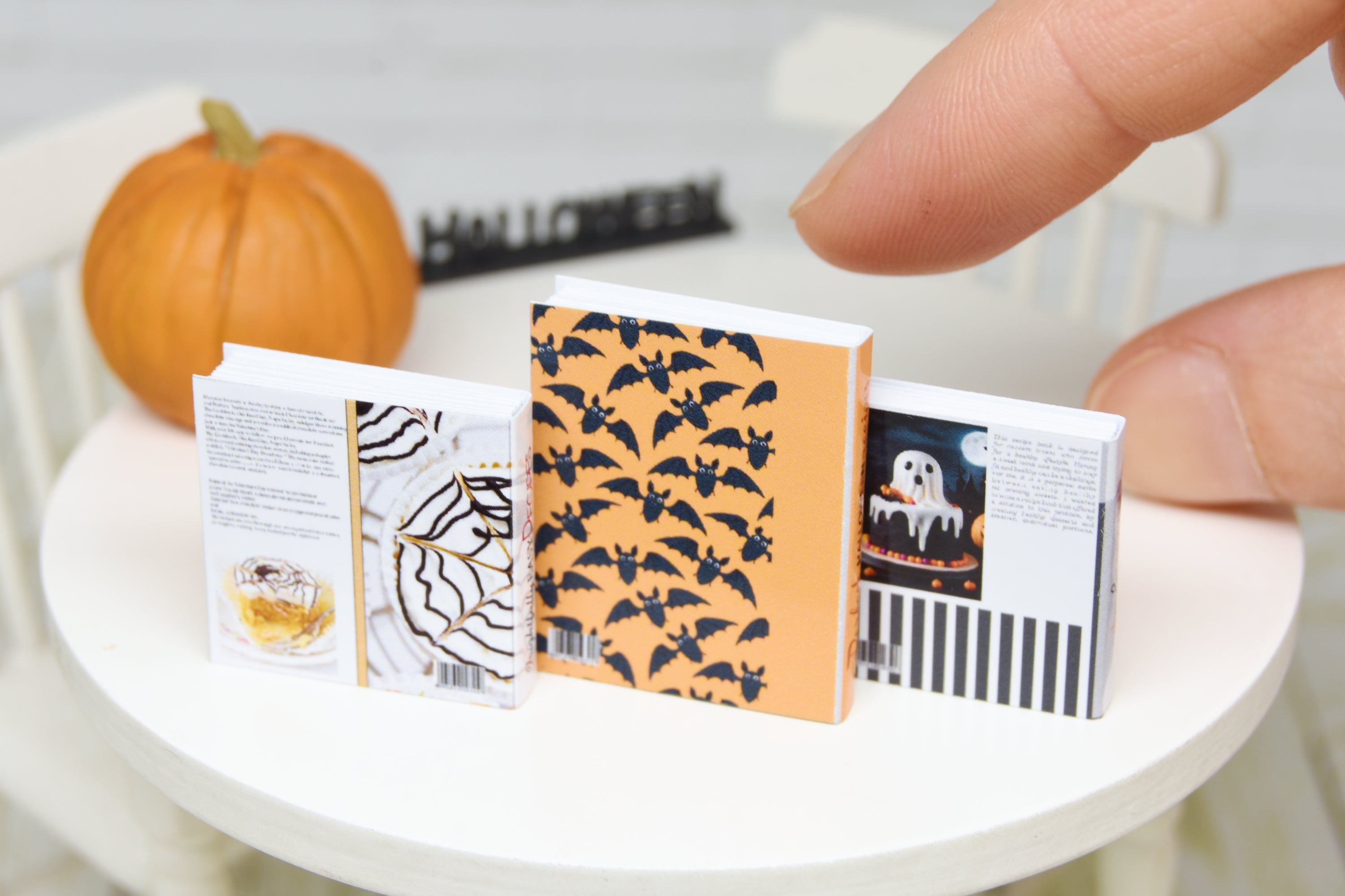 Books Set - 3pcs (1:12 scale) Halloween