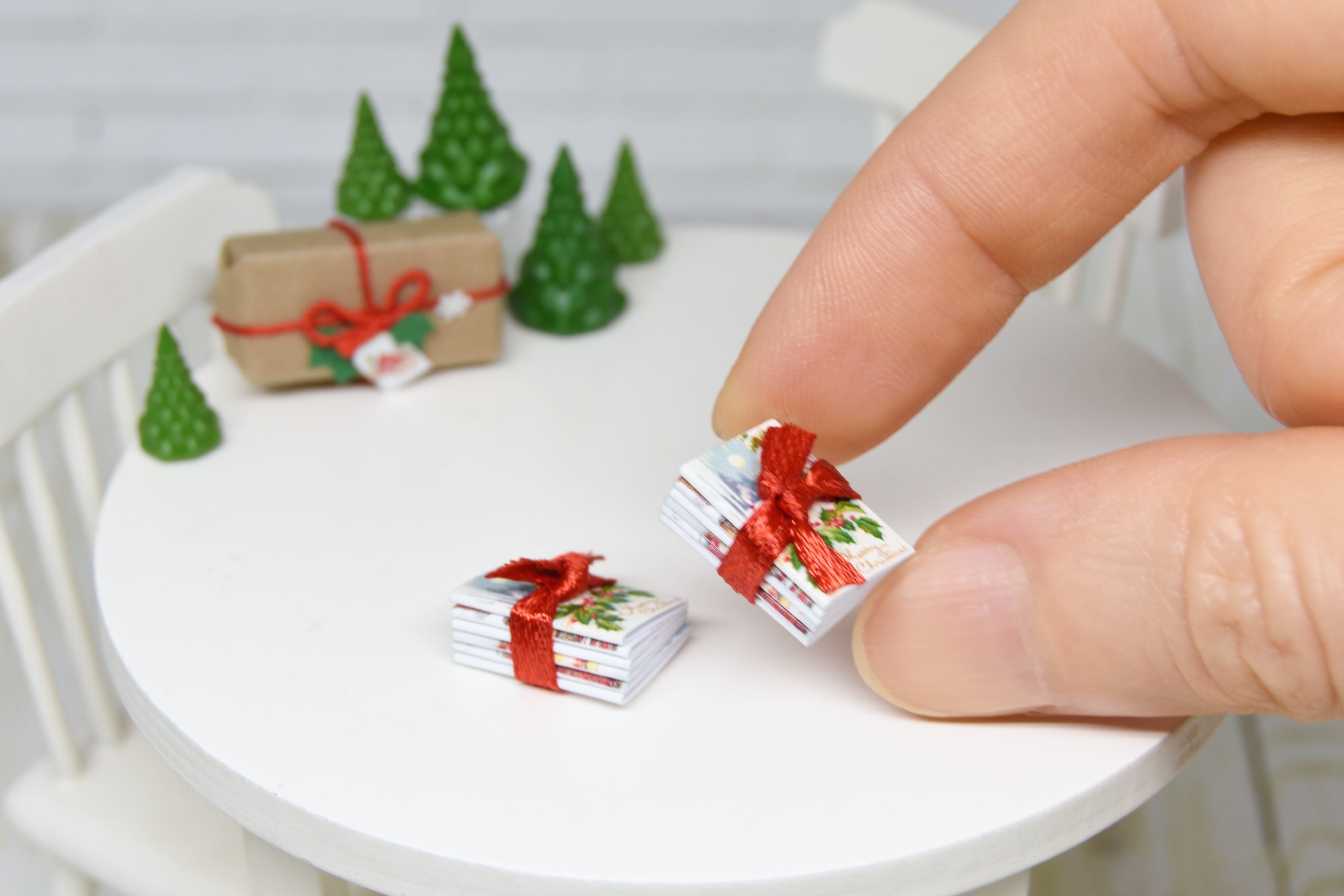 Christmas cards - 6 pcs (1:12 scale)