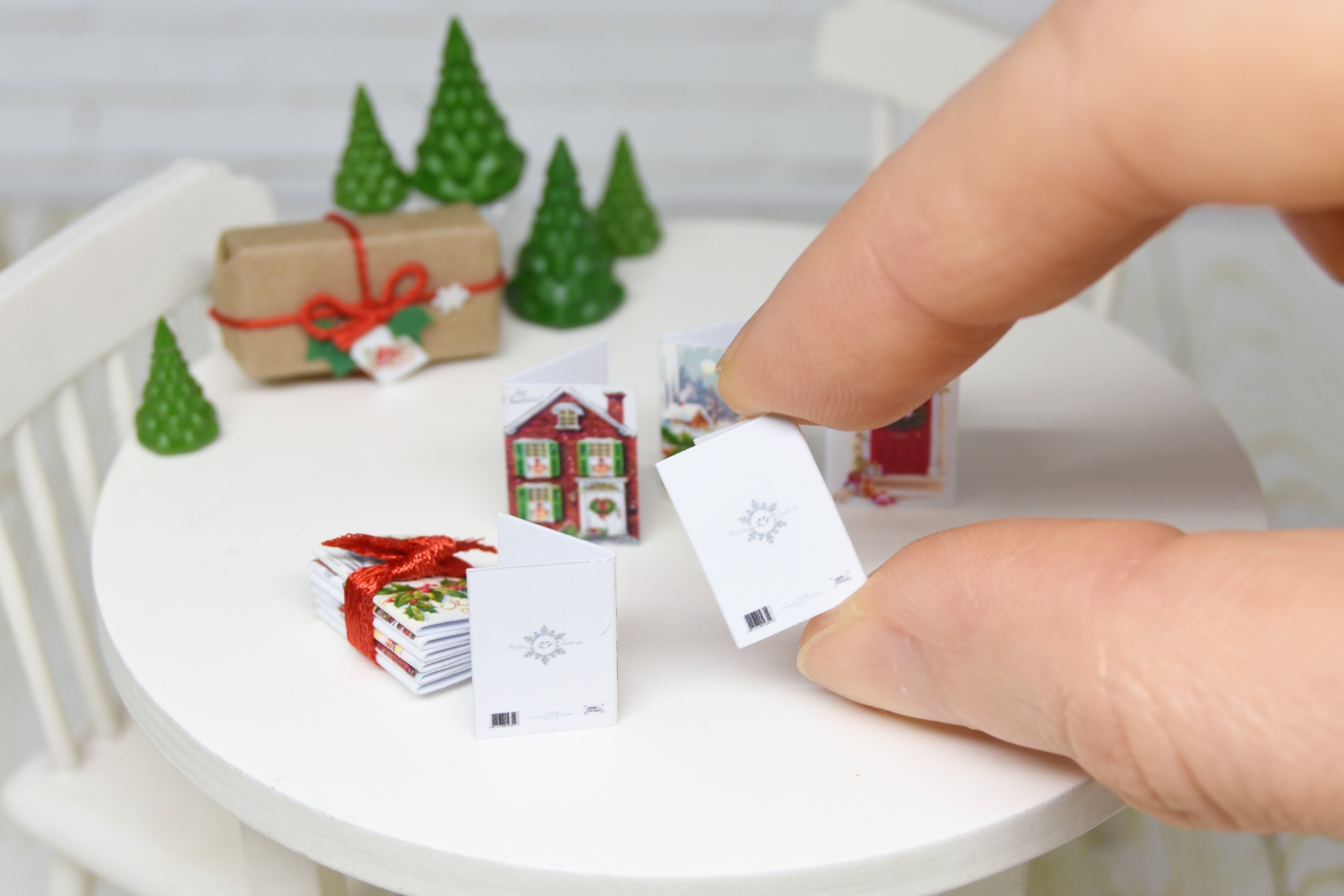 Christmas cards - 6 pcs (1:12 scale)