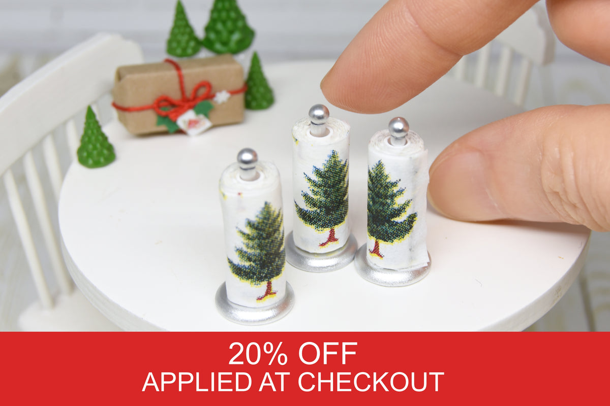 Christmas Towel Holder (1:12 scale)