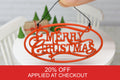 Merry Christmas hanging sign (1:12 scale)