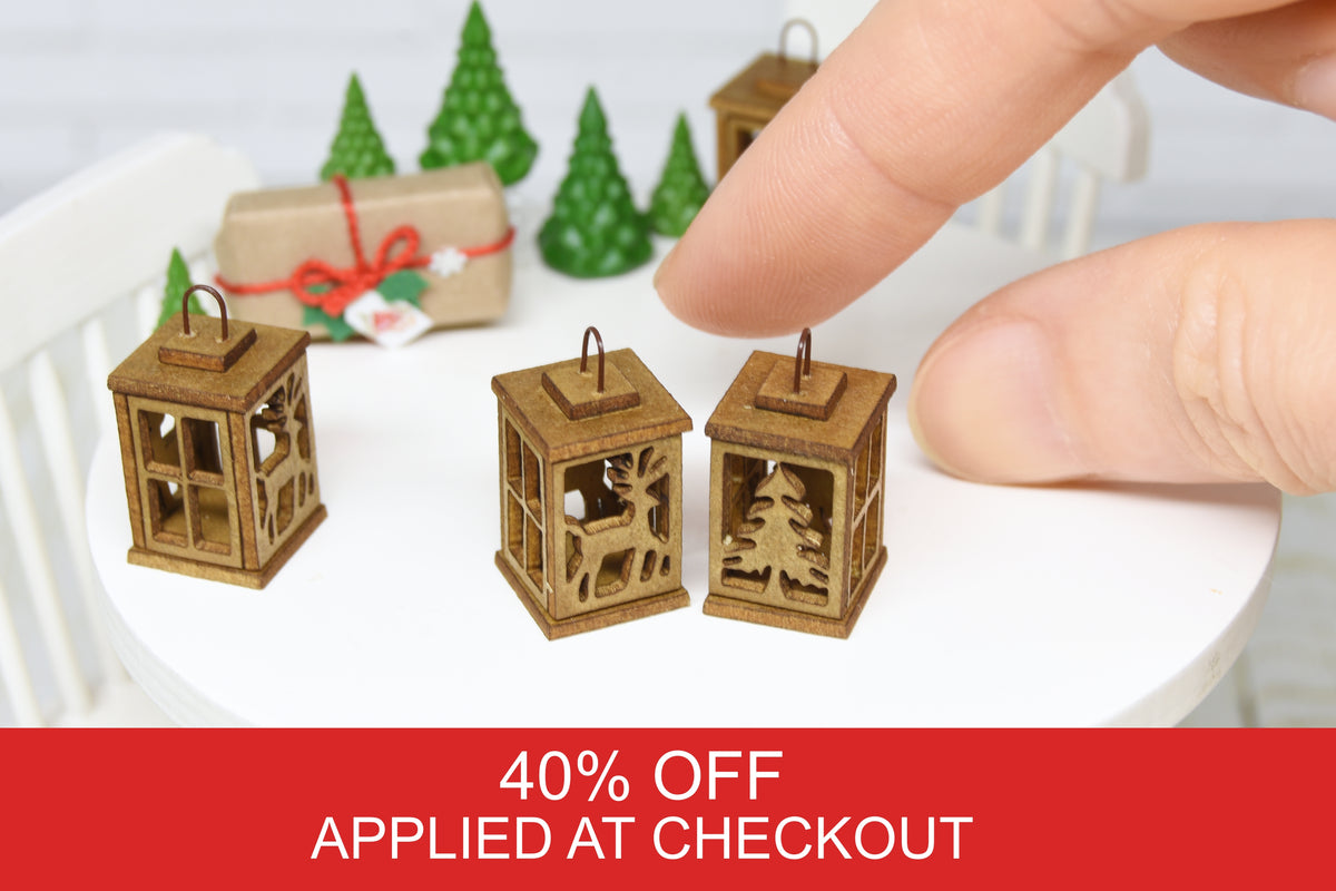 Christmas Small Lantern (1:12 scale)
