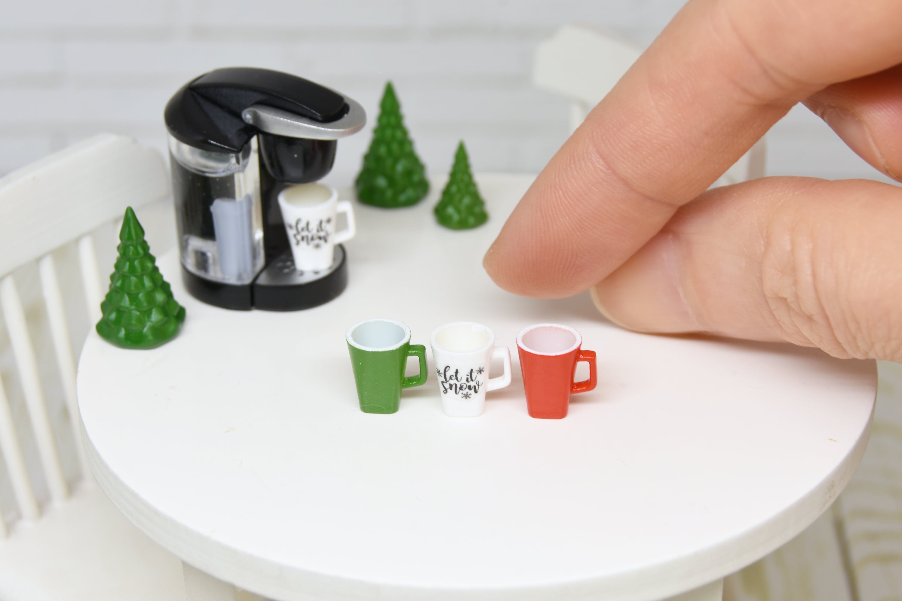 Christmas Mug SET - 3pcs (1:12 scale)