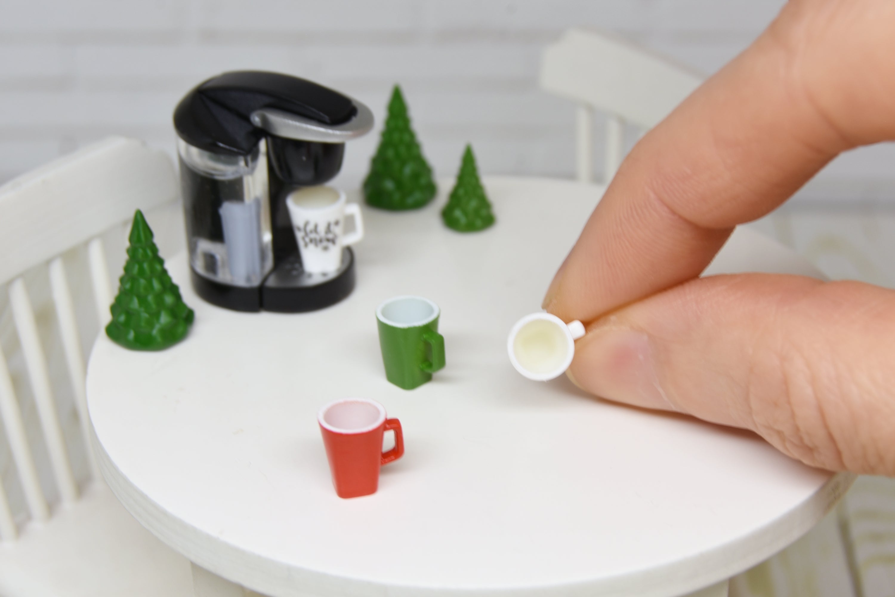 Christmas Mug SET - 3pcs (1:12 scale)