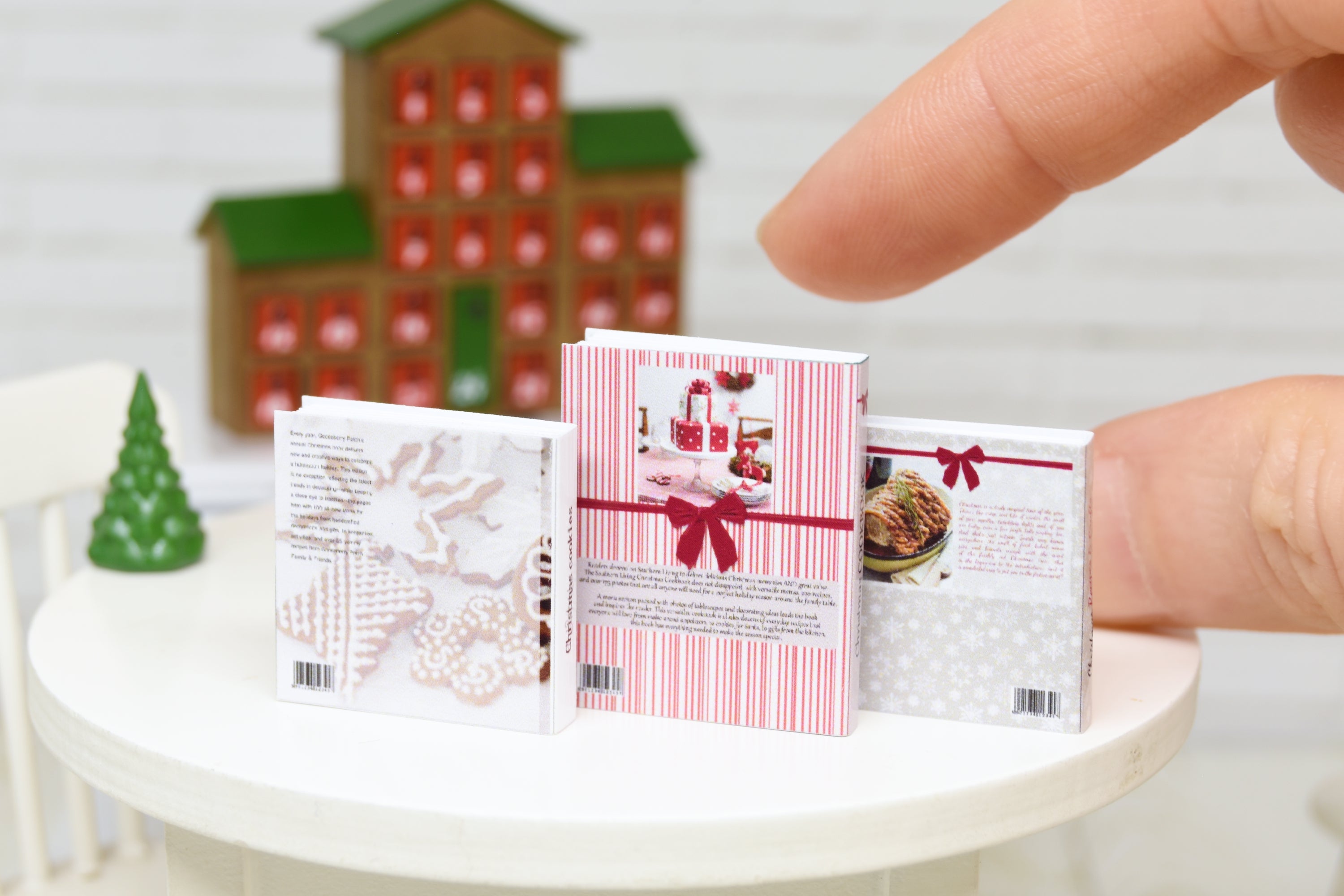 Books Set - 3pcs (1:12 scale) Christmas