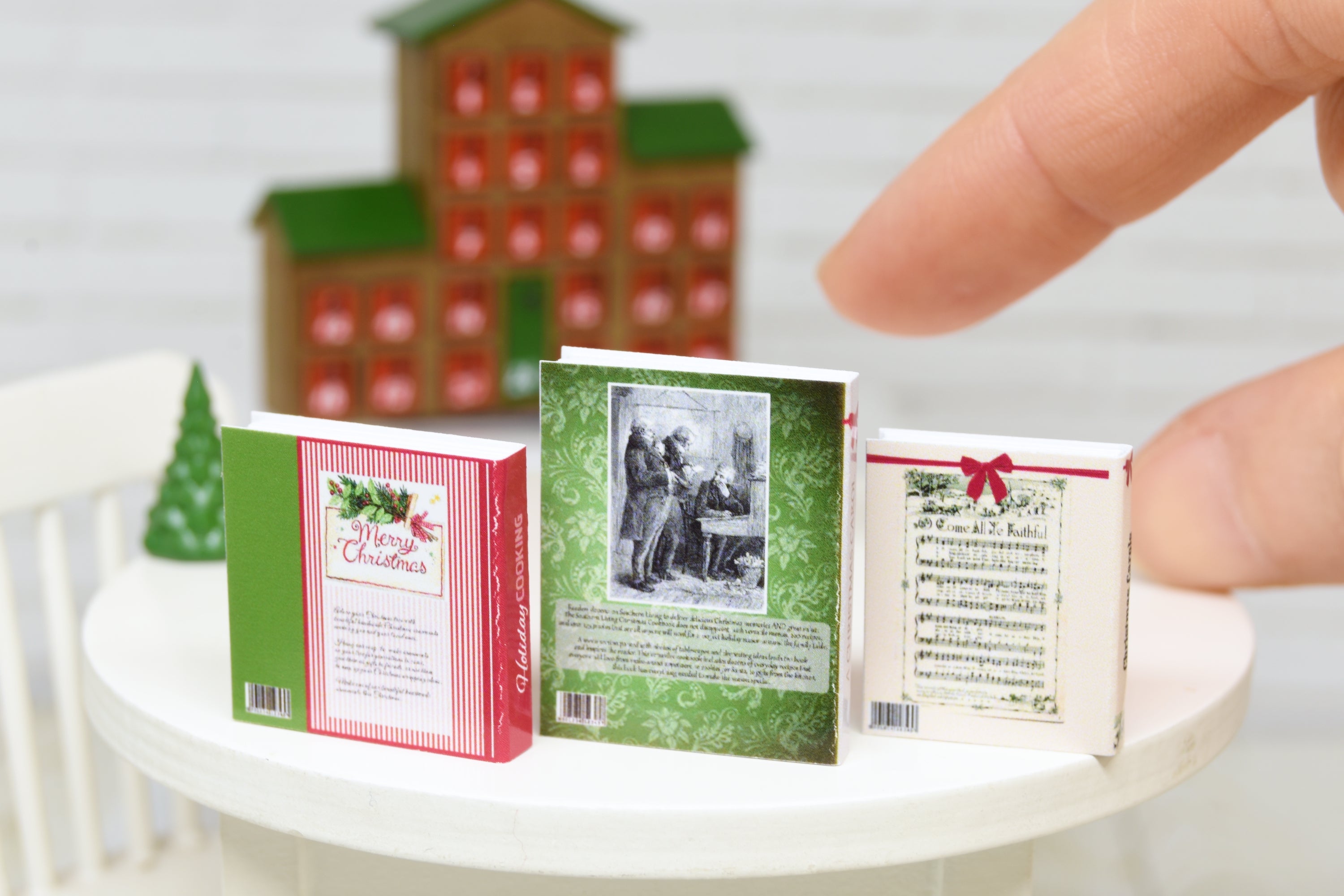 Books Set - 3pcs (1:12 scale) Christmas