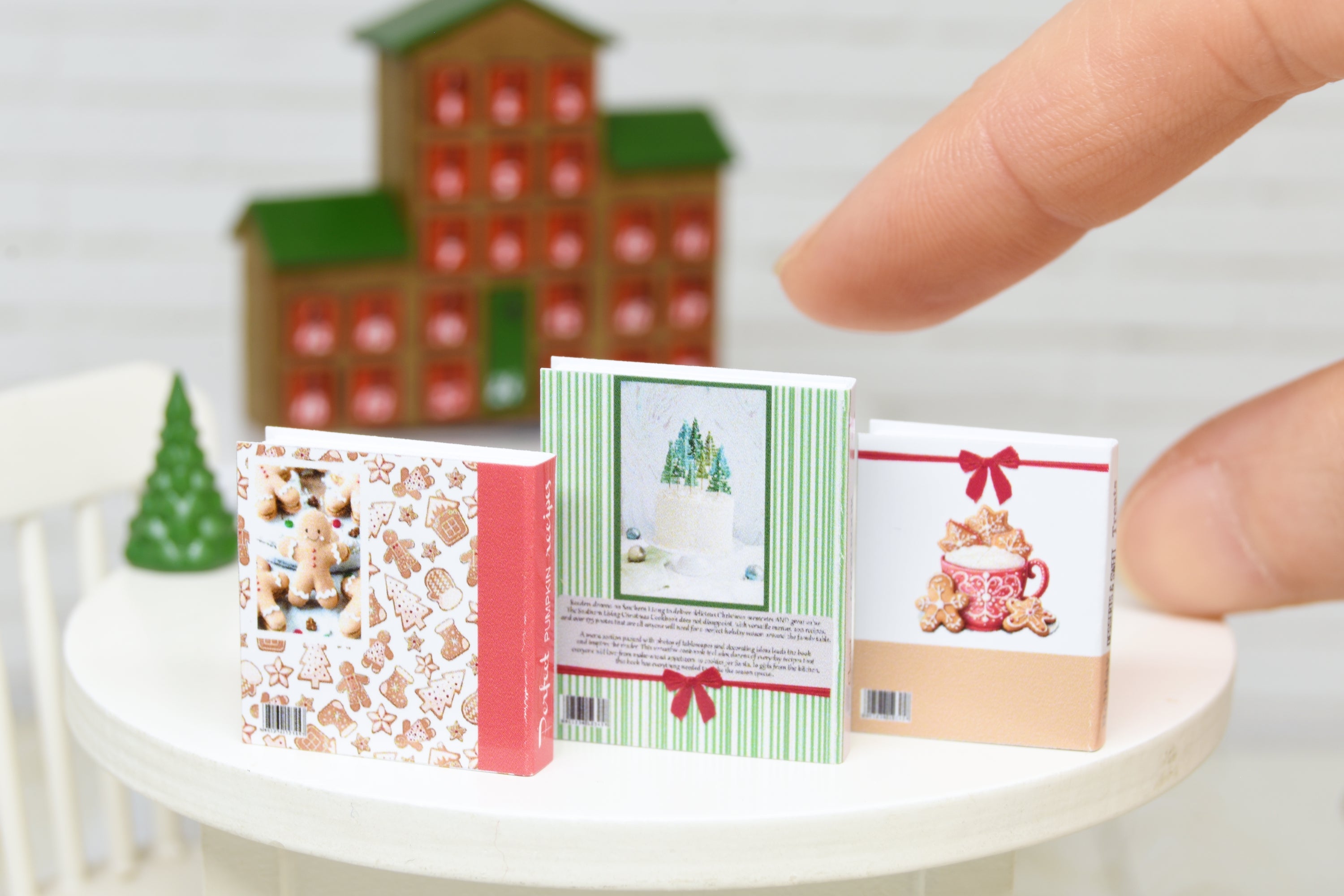 Books Set - 3pcs (1:12 scale) Christmas