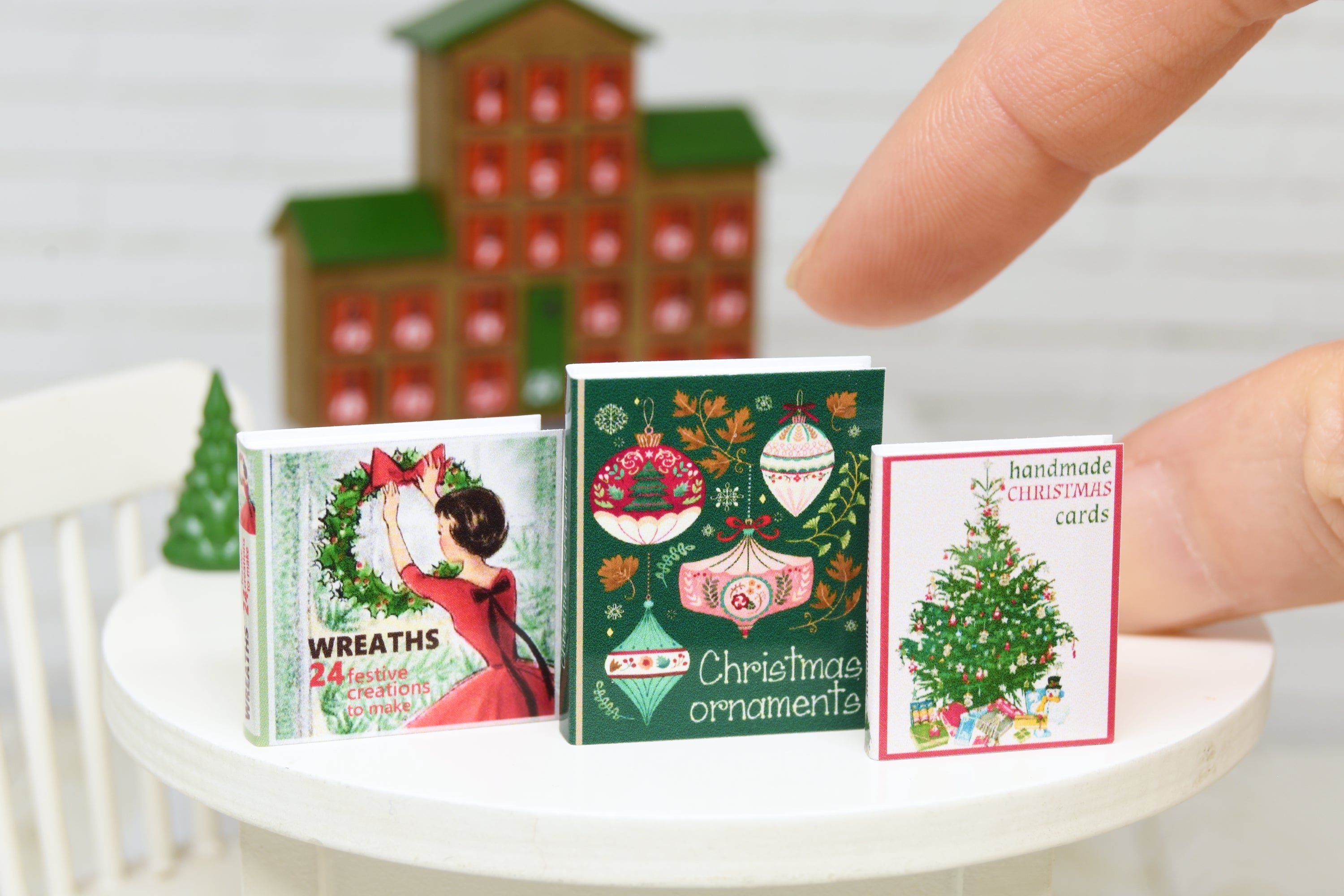 Books Set - 3pcs (1:12 scale) Christmas
