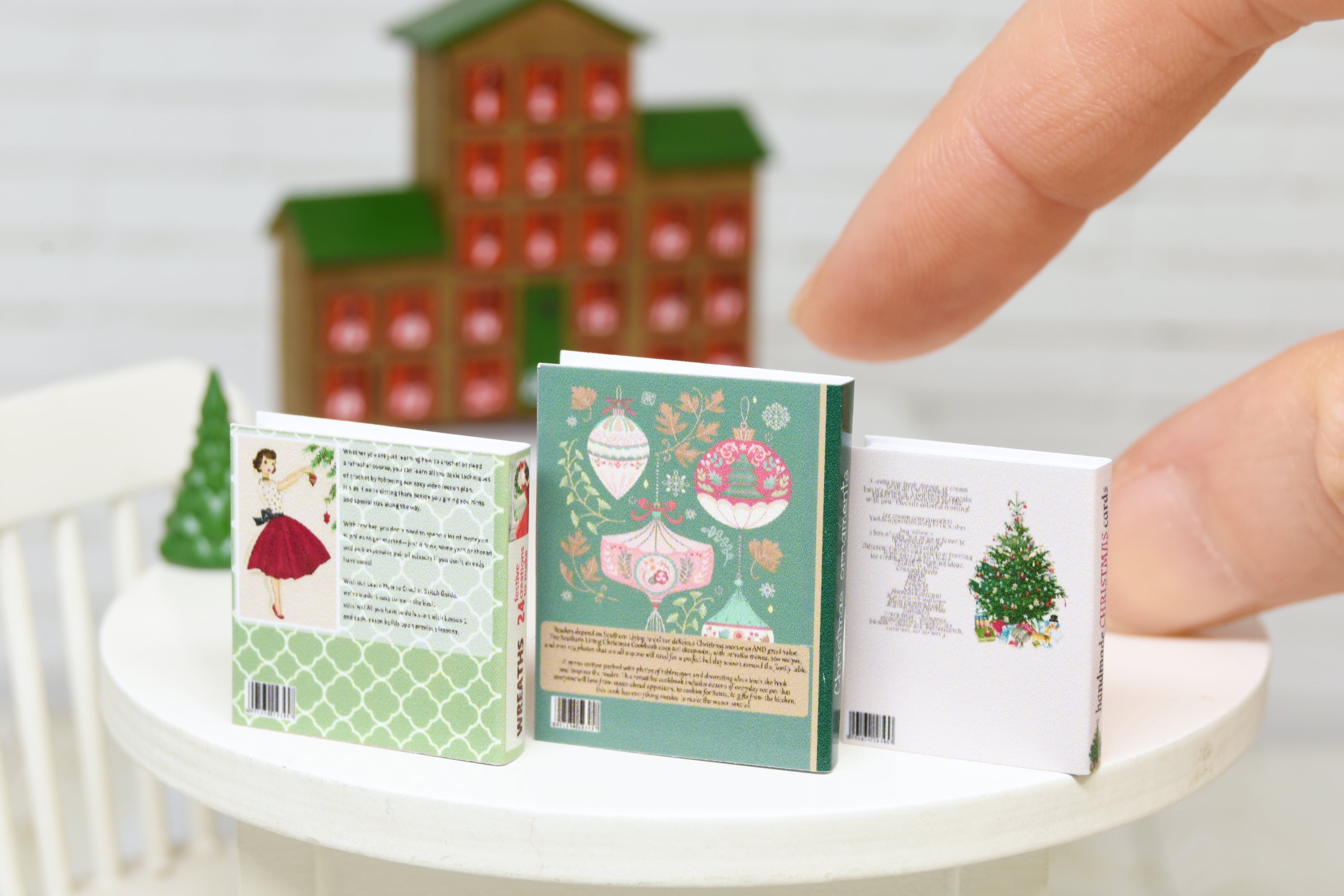 Books Set - 3pcs (1:12 scale) Christmas