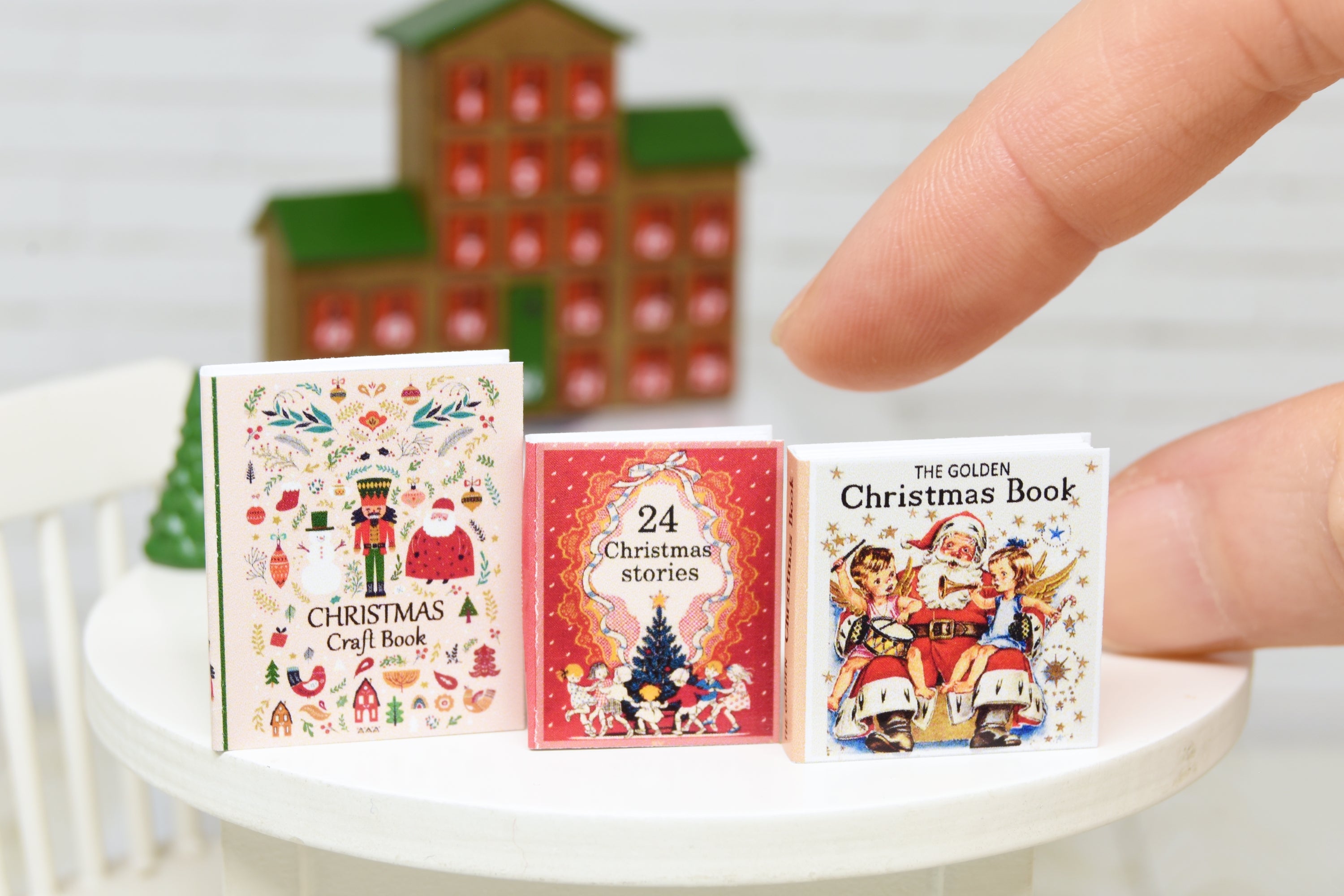 Books Set - 3pcs (1:12 scale) Christmas