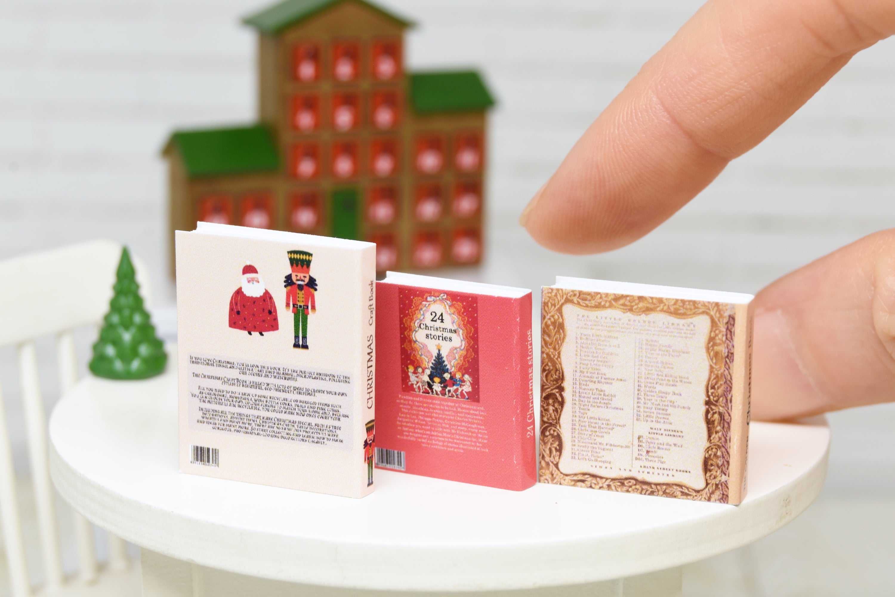 Books Set - 3pcs (1:12 scale) Christmas