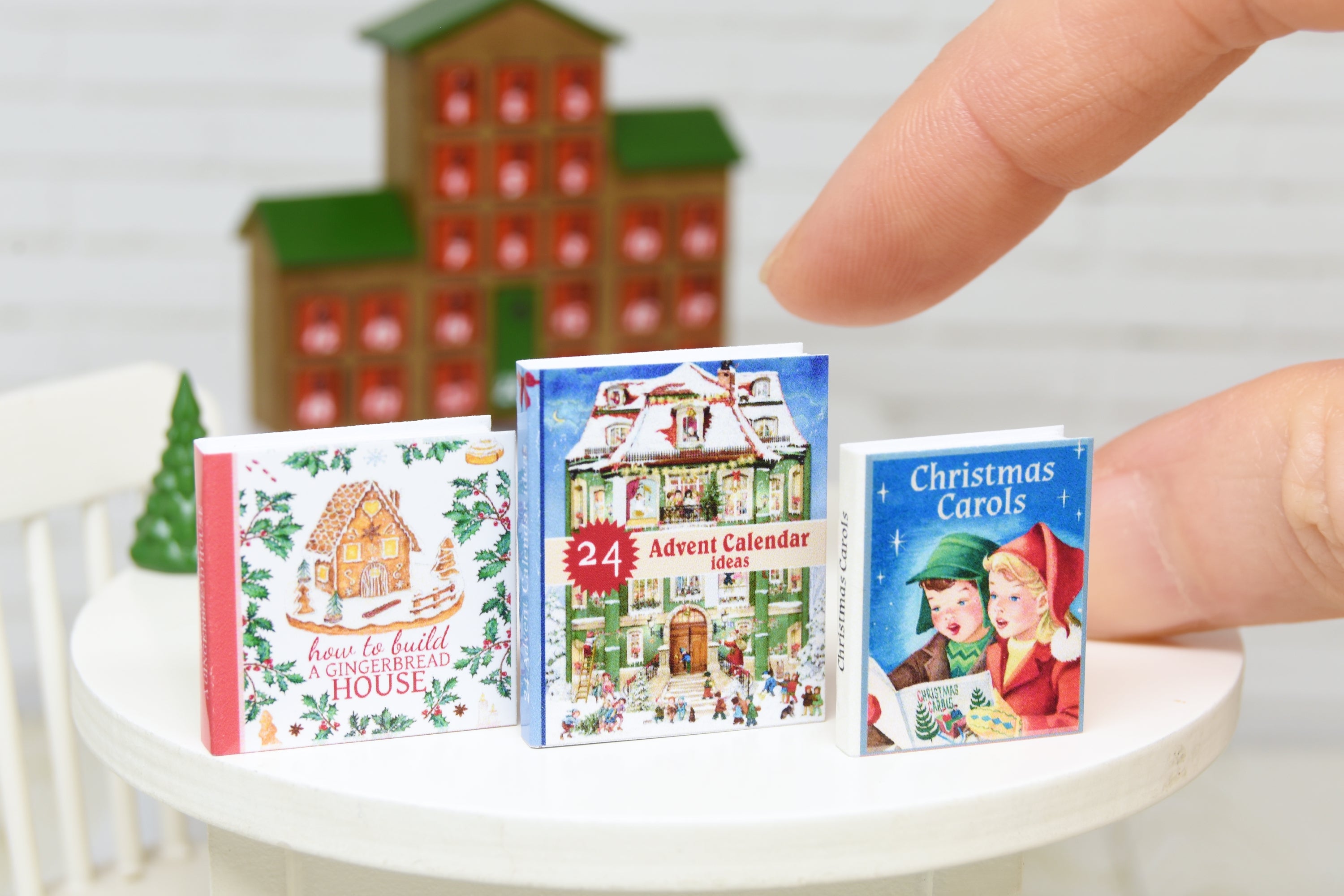 Books Set - 3pcs (1:12 scale) Christmas