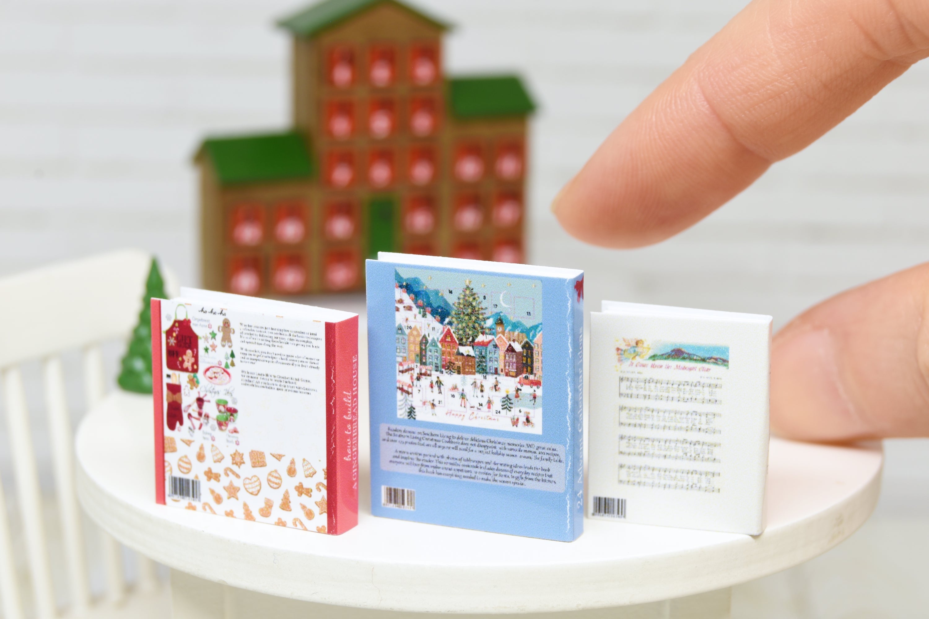Books Set - 3pcs (1:12 scale) Christmas