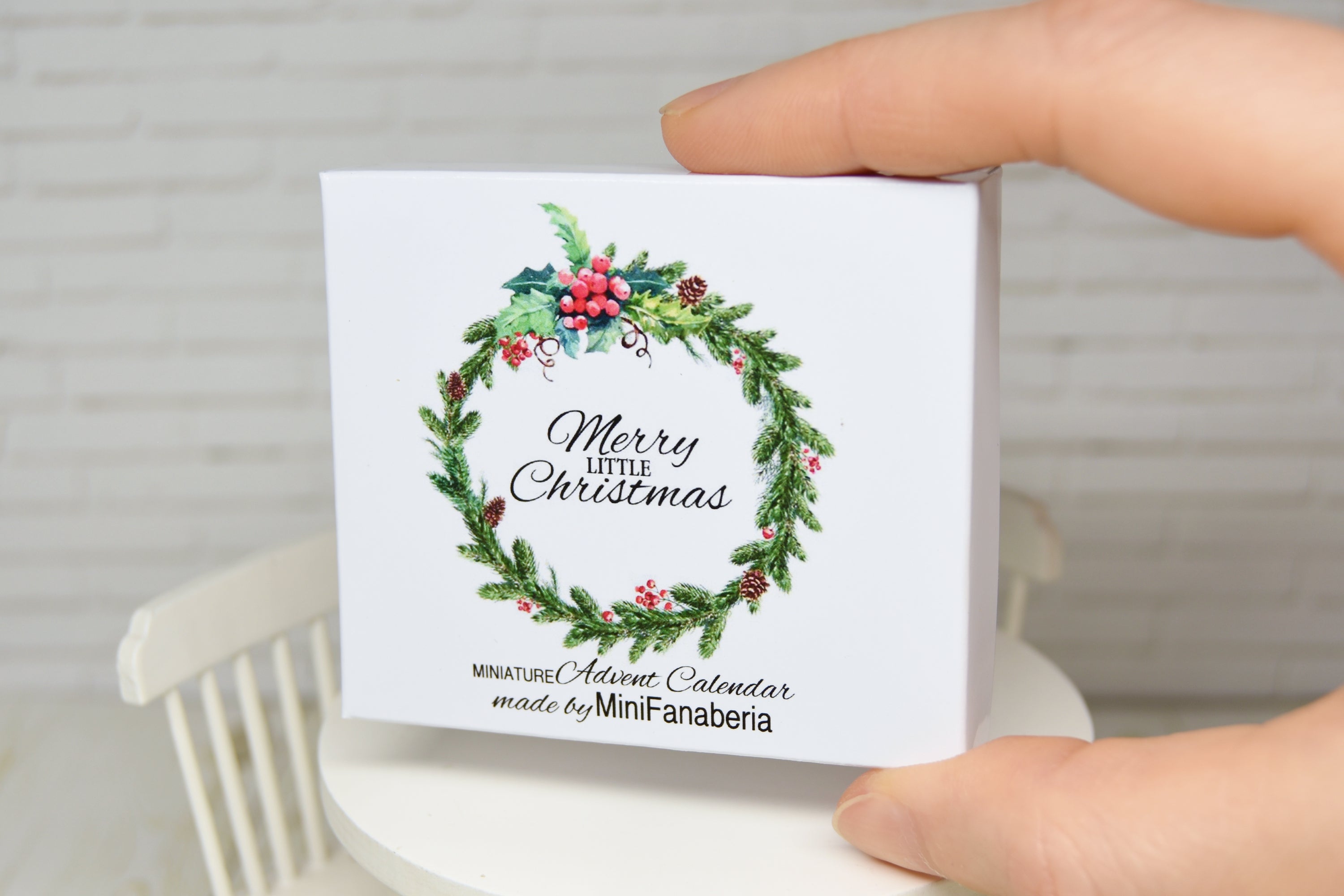 Advent Calendar with pull out 24 drawers  (1:12 scale) Christmas