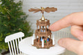Christmas Pyramid with 18 hand painted figurines (1:12 scale)